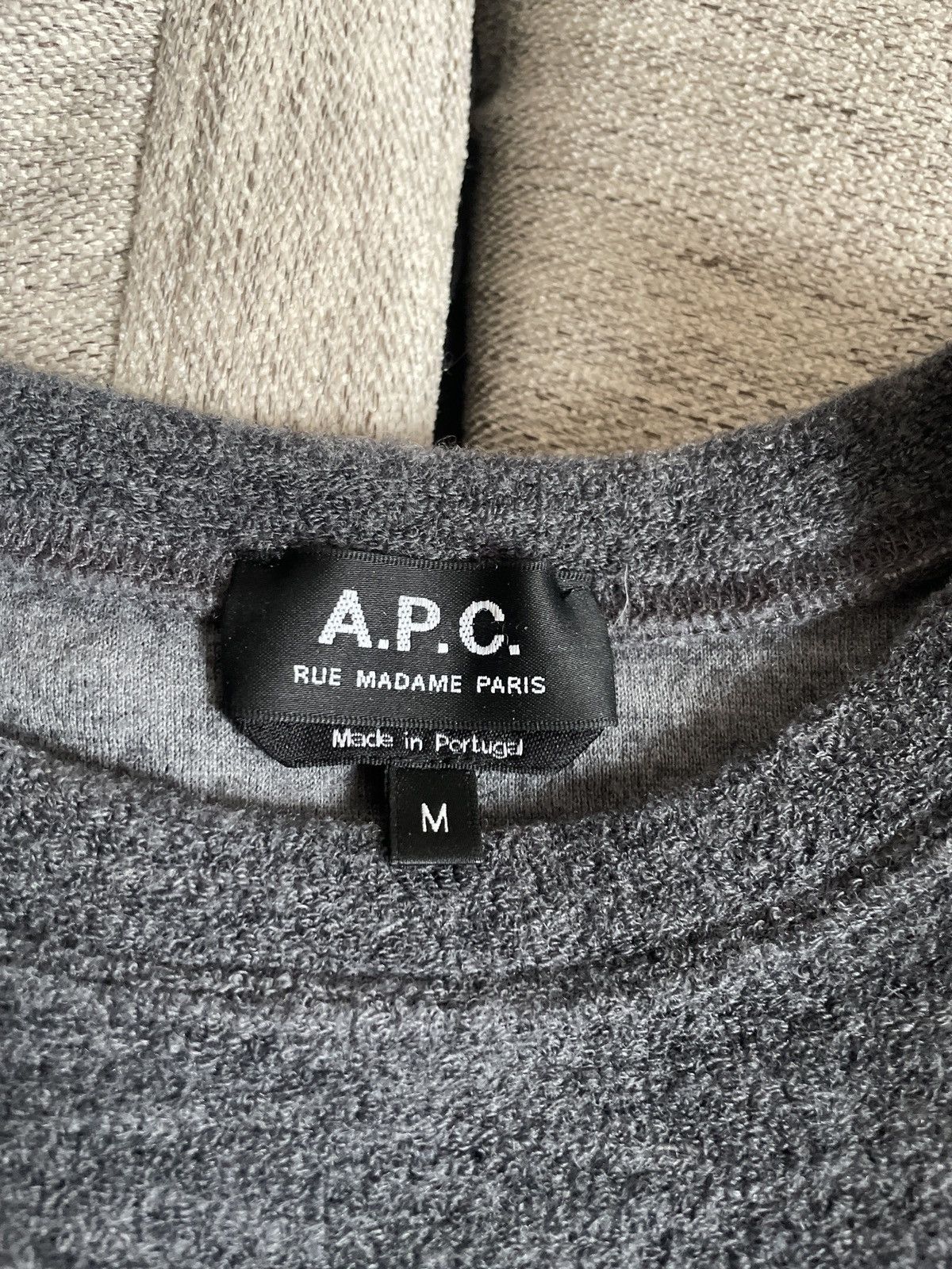 A.P.C. APC Sweatshirt - Dark Gray, 70% Wool/30% Polyamide Size US M / EU 48-50 / 2 - 9 Thumbnail