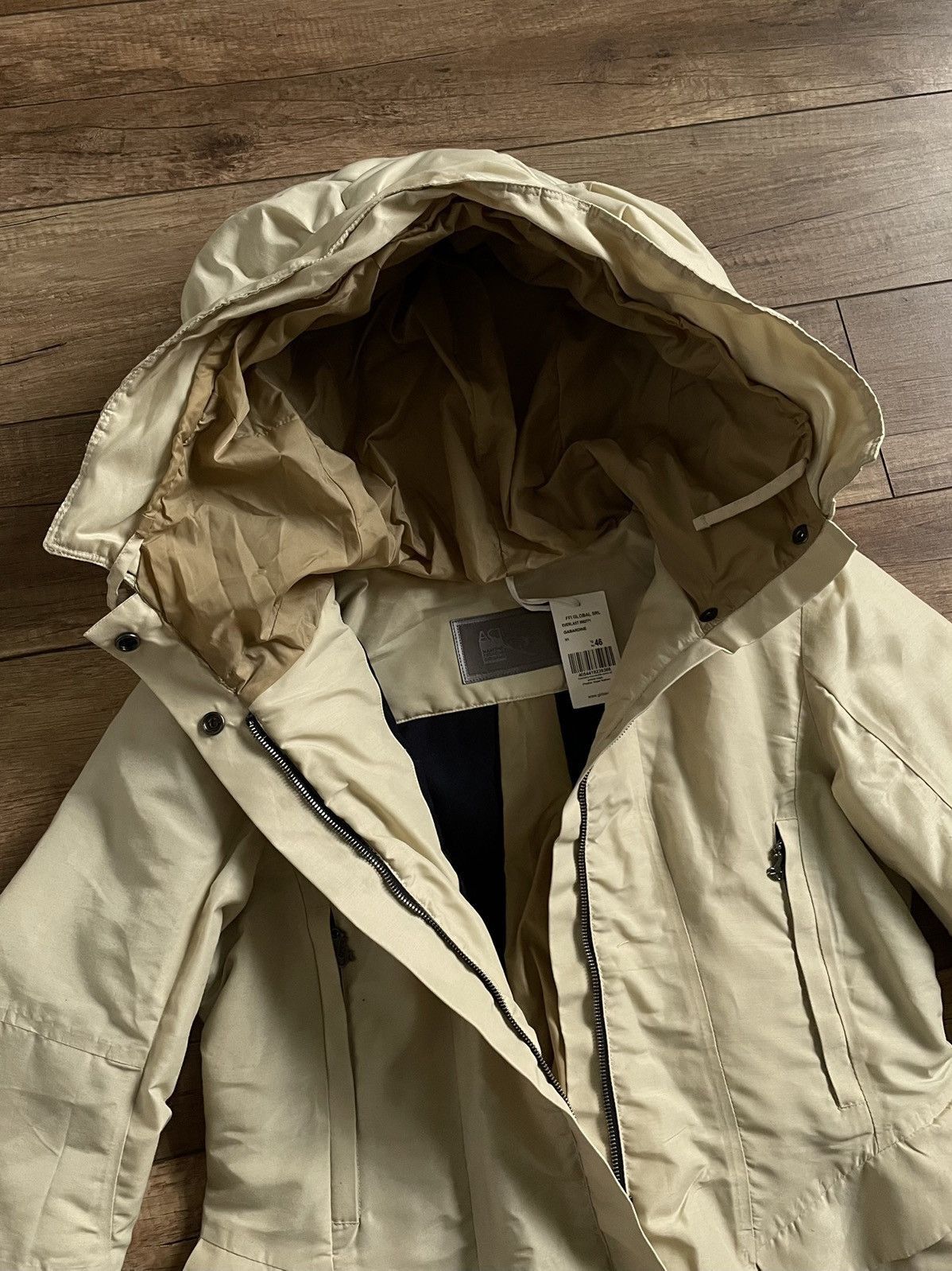Marithe + Francois Girbaud Marithe Francois Girbaud Active Beige Long Parka Jacket Size M / US 6-8 / IT 42-44 - 12 Thumbnail