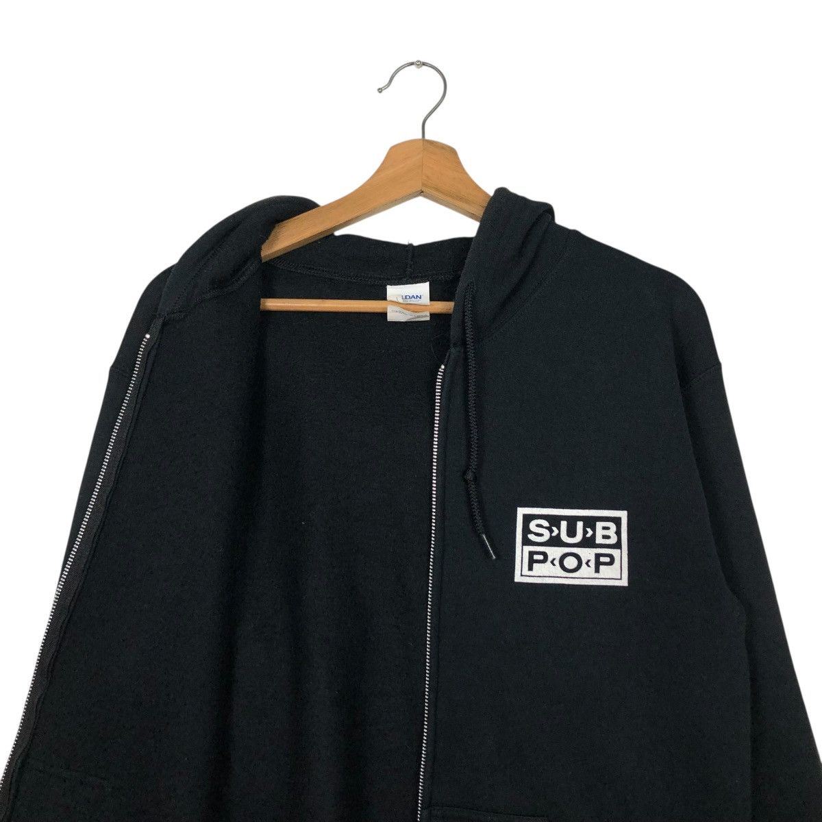 Band Tees 🔥VINTAGE ZIPPER HOODIE SUB POP BIG LOGO SPELL OUT Size US S / EU 44-46 / 1 - 15 Thumbnail