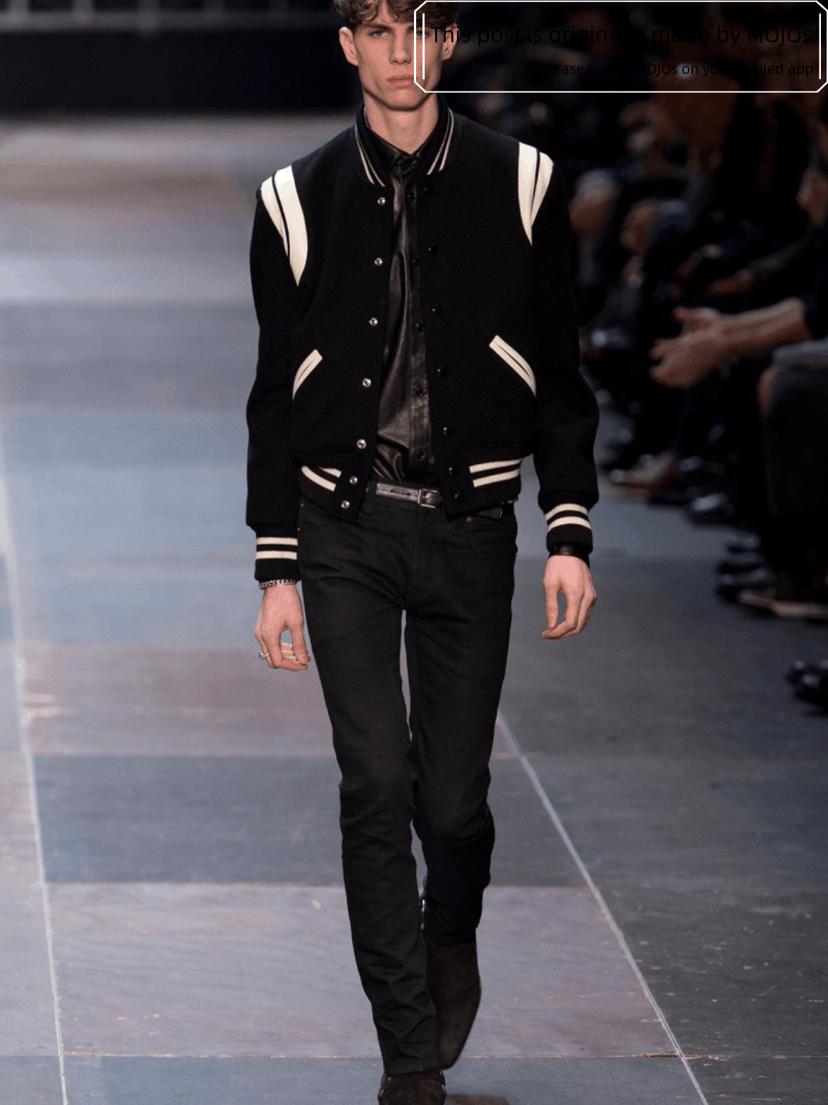 Saint Laurent Paris テディジャケット　52 Saint Laurent YSL Teddy Varsity Jacket size 52 | eBay