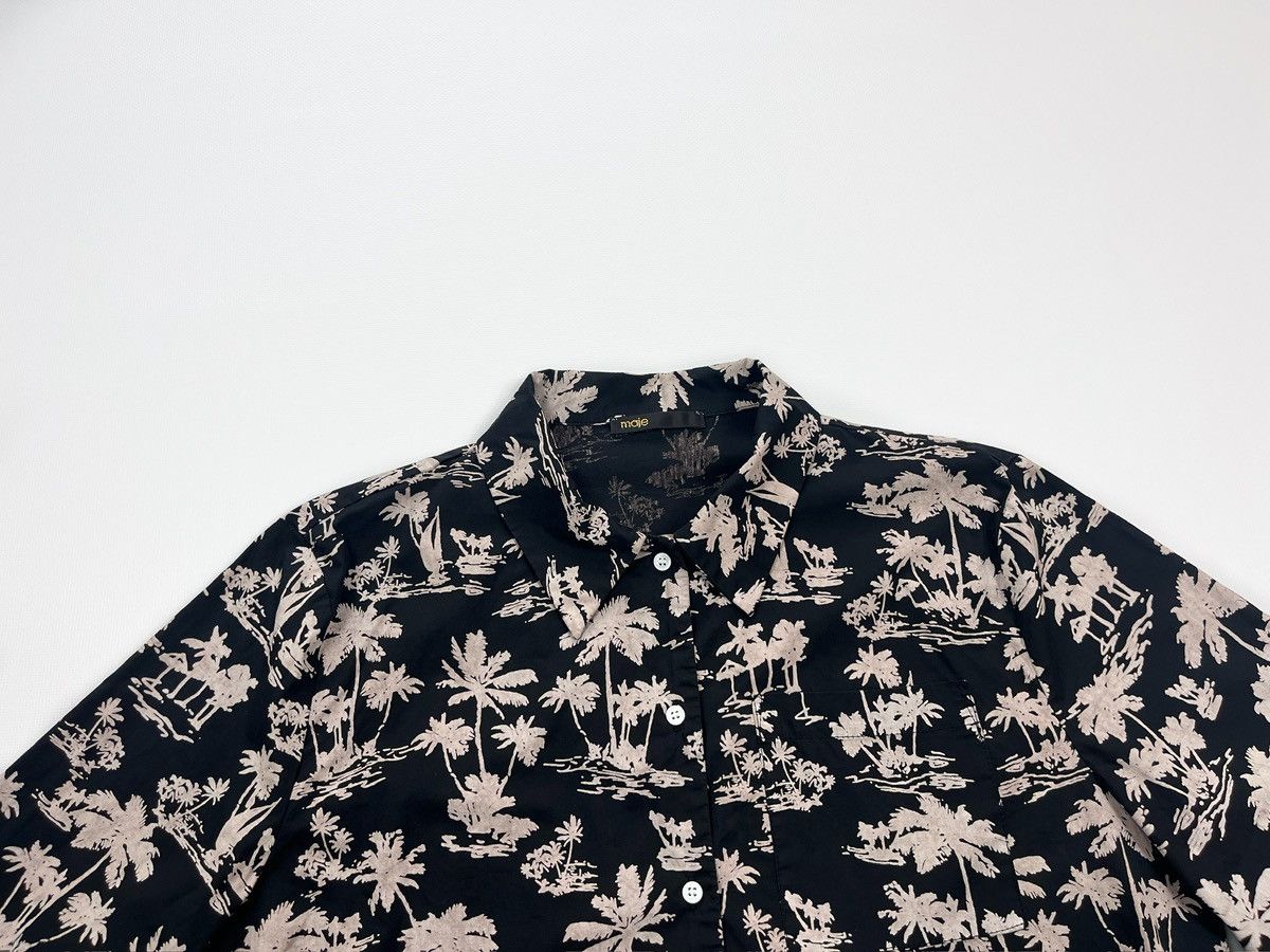 Maje Maje Cropped Shirt Palm Print Size 2 Tropical Size M / US 6-8 / IT 42-44 - 3 Thumbnail