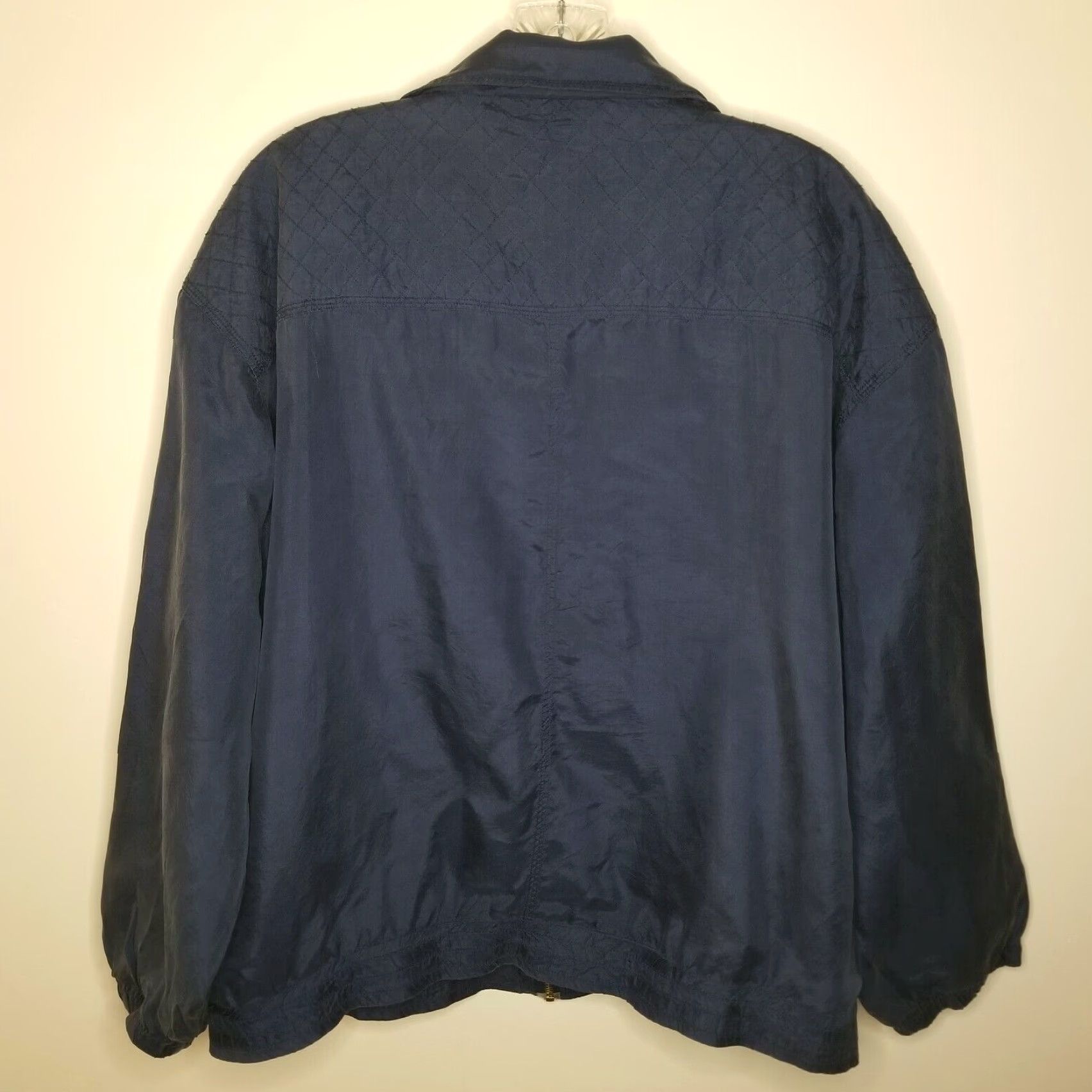 Vintage OutBrook Women's Blue Long Sleeve Full Zip Light Jacket Size M Size M / US 6-8 / IT 42-44 - 5 Thumbnail