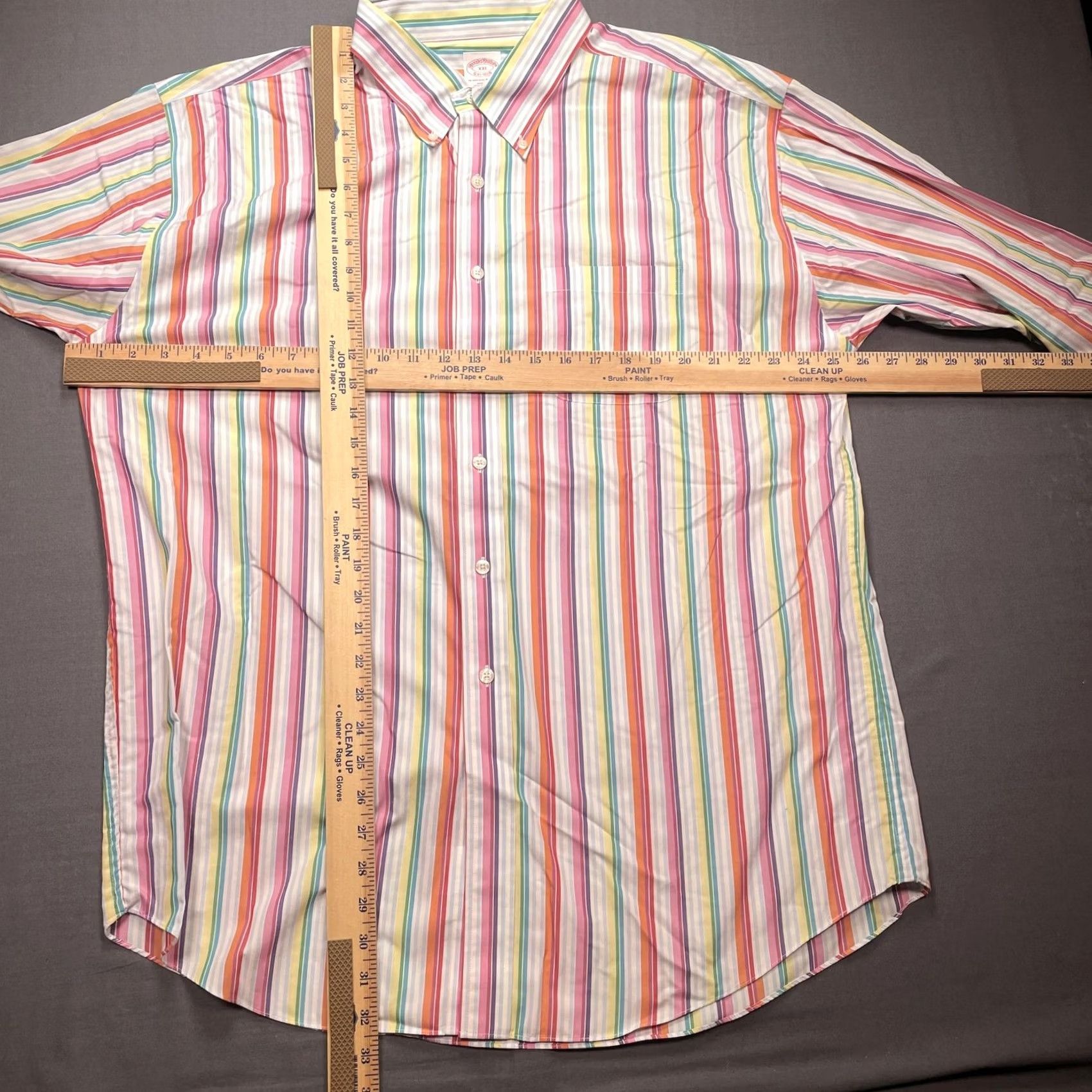 Brooks Brothers Brooks Brothers Shirt Mens 2XL Multicolor Stripe Long Sleeve Non Iron Supima Size US XXL / EU 58 / 5 - 3 Thumbnail