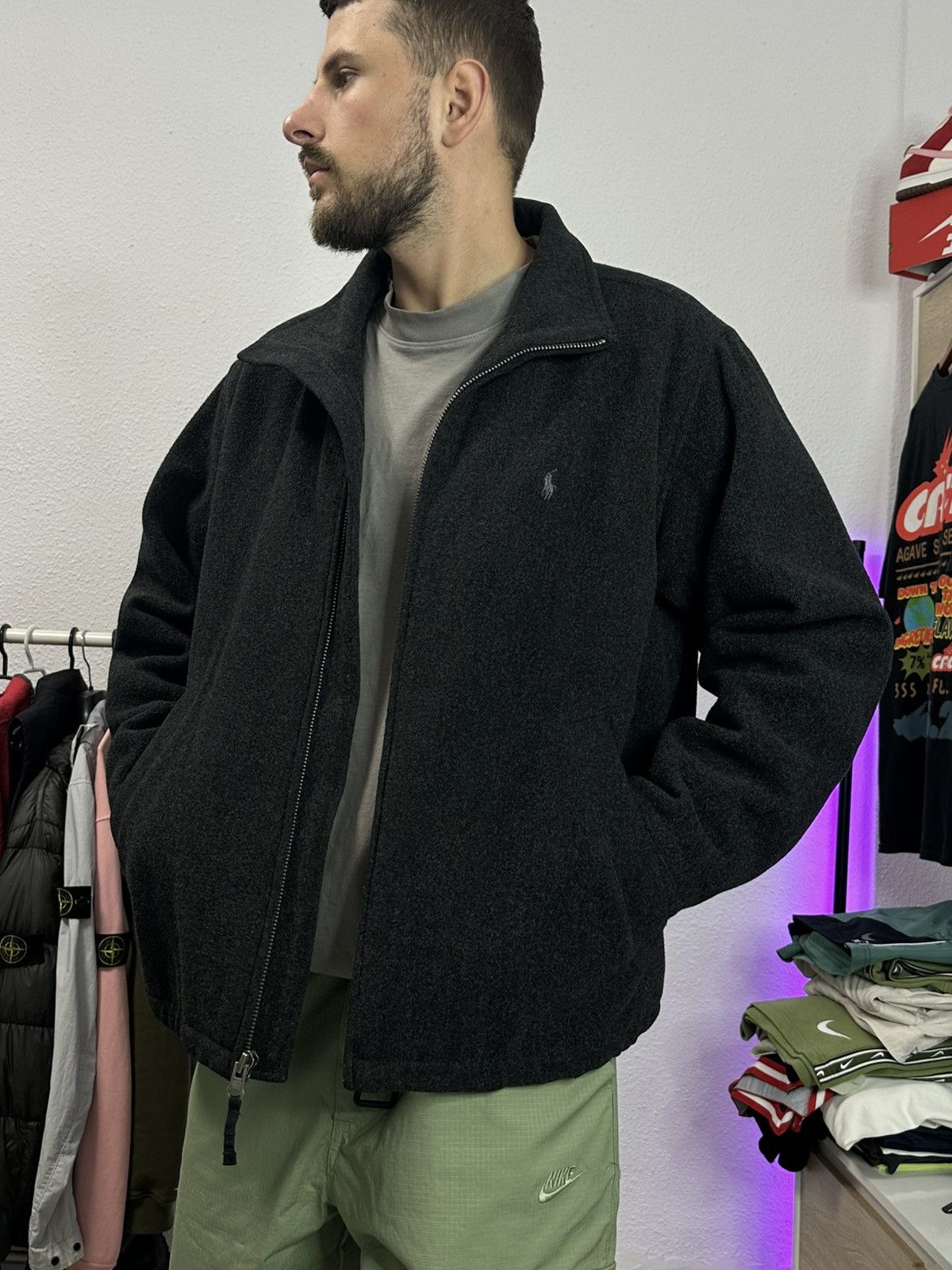 Polo Ralph Lauren × Vintage Polo Ralph Lauren vintage wool bomber jacket Size US L / EU 52-54 / 3 - 4 Thumbnail