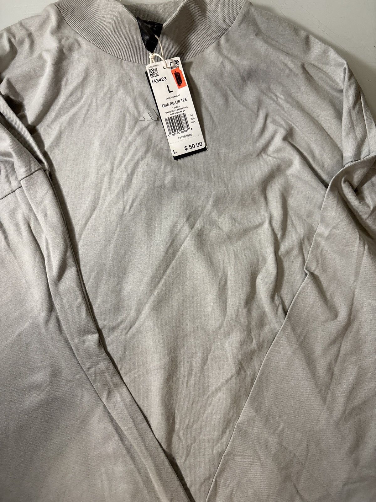 Adidas ADIDAS one Basketball Long-Sleeve TEE IA3424 $50 Size large Size US L / EU 52-54 / 3 - 4 Thumbnail