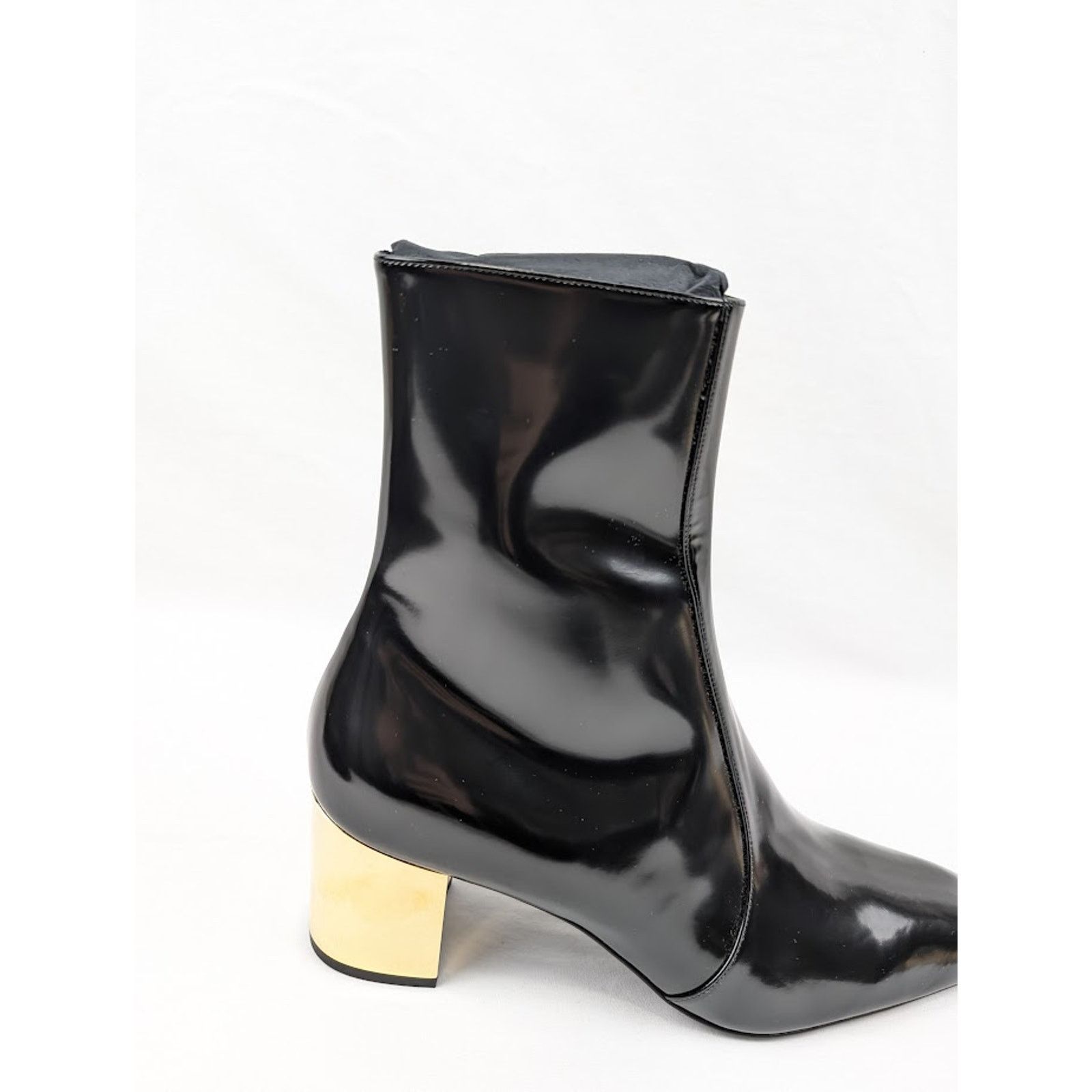 Saint Laurent Paris o1rshd1 Q:4 / XIV 70 Zipped Boots in Nero 42 Size US 9 / EU 42 - 4 Thumbnail
