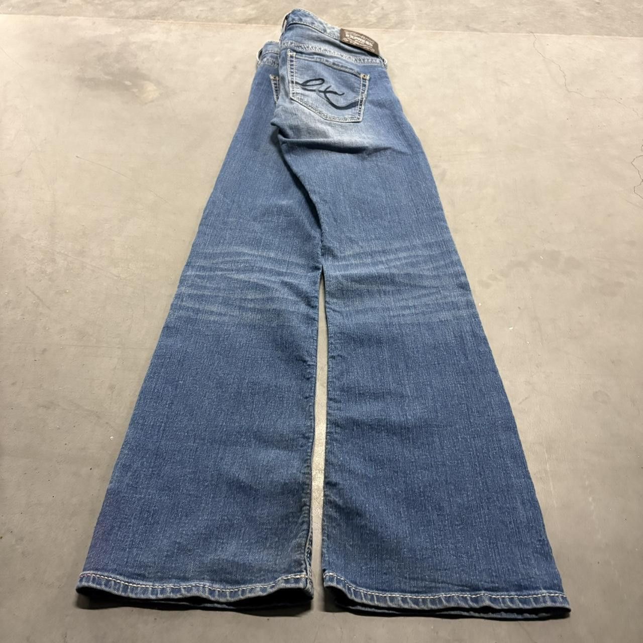 Vintage Crazy Vintage Y2K 2000s Flared Skater Streetwear Style Medium Wash Denim Jeans! Size US 27 - 4 Thumbnail