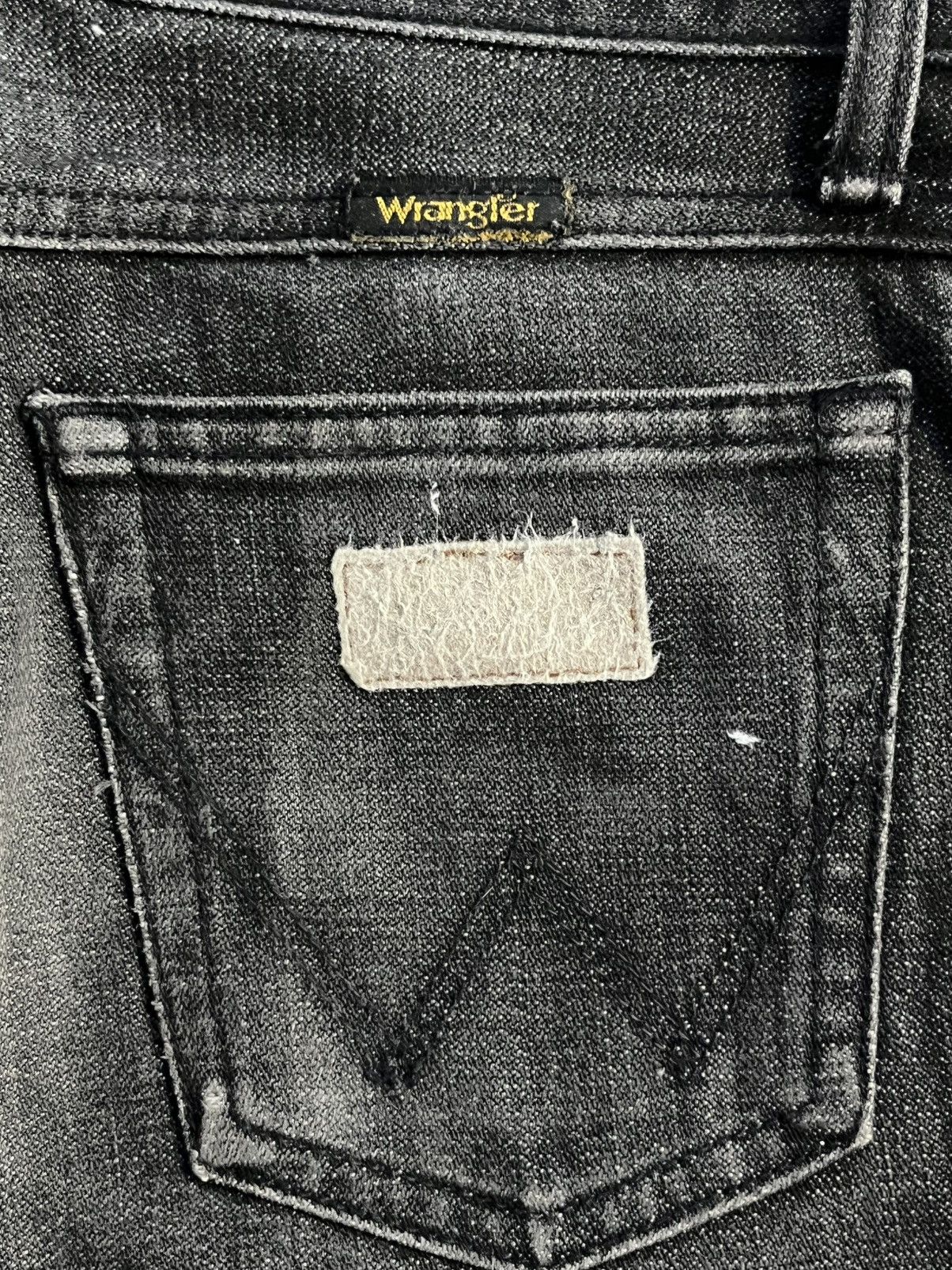 Wrangler Vintage Wrangler Made in Usa Black Wash Mid Rise Flare Jeans Size US 30 / EU 46 - 8 Thumbnail