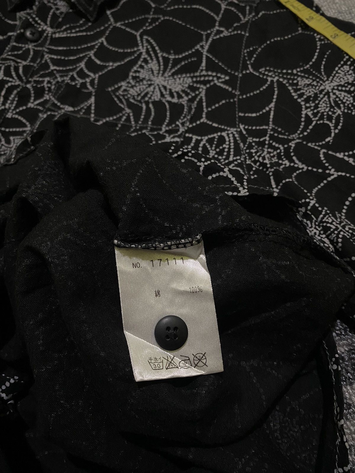 Hysteric Glamour × If Six Was Nine × Le Grande Bleu (L.G.B.) 2000s Algonquins skull spider webs shirt Size US M / EU 48-50 / 2 - 6 Thumbnail