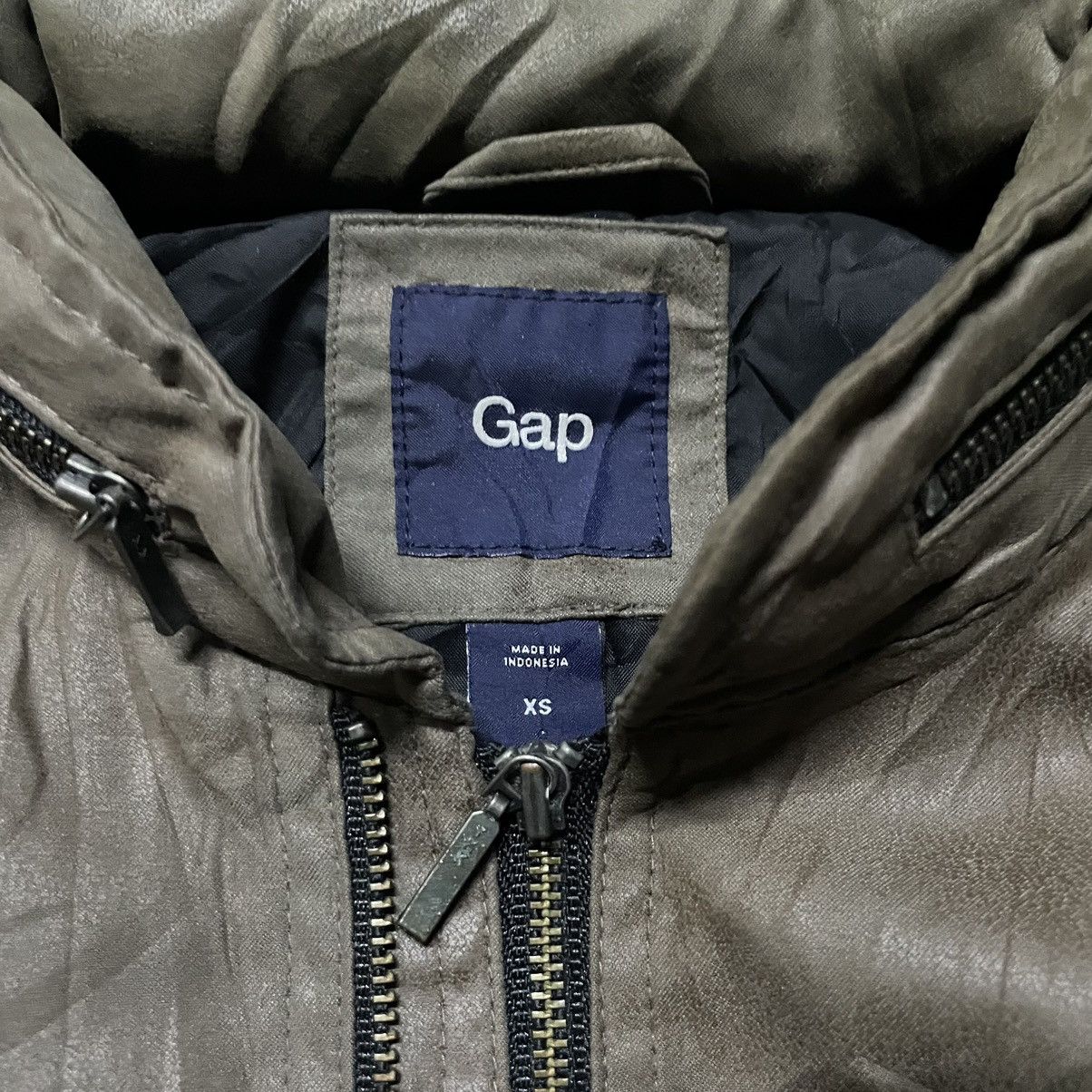 Gap × Vintage 💥Fall Winter 2010 GAP Double Zipper Moto Jacket Size US XS / EU 42 / 0 - 5 Thumbnail