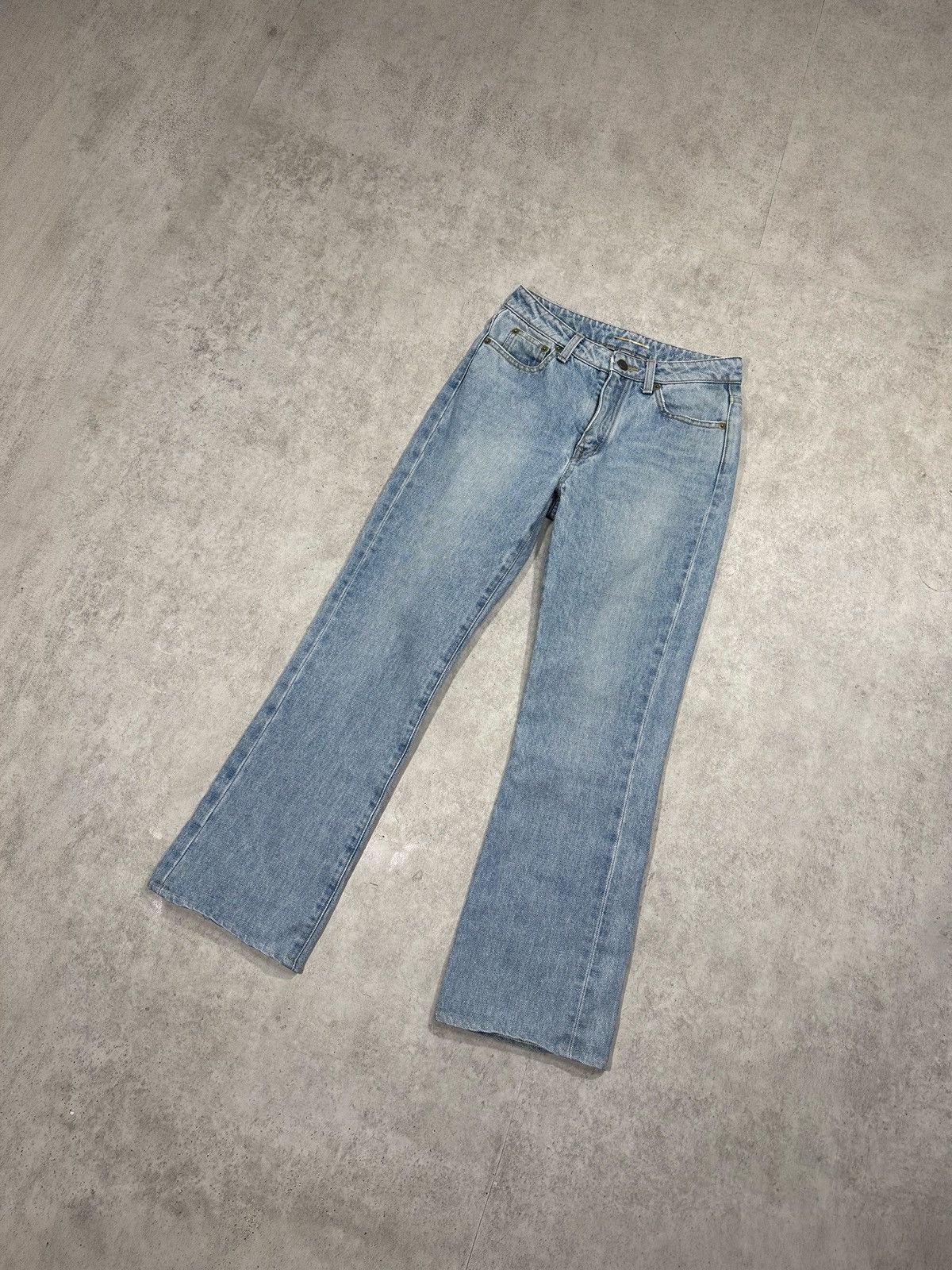Saint Laurent Paris Saint Laurent Paris flared jeans washed blue 34 / XS Size 25" / US 0 / IT 36 - 1 Thumbnail