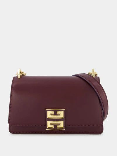 Givenchy o1srvl11e0924 Size: OS / 4G Leather Chain Bag in Burgundy Size ONE SIZE - 1 Thumbnail