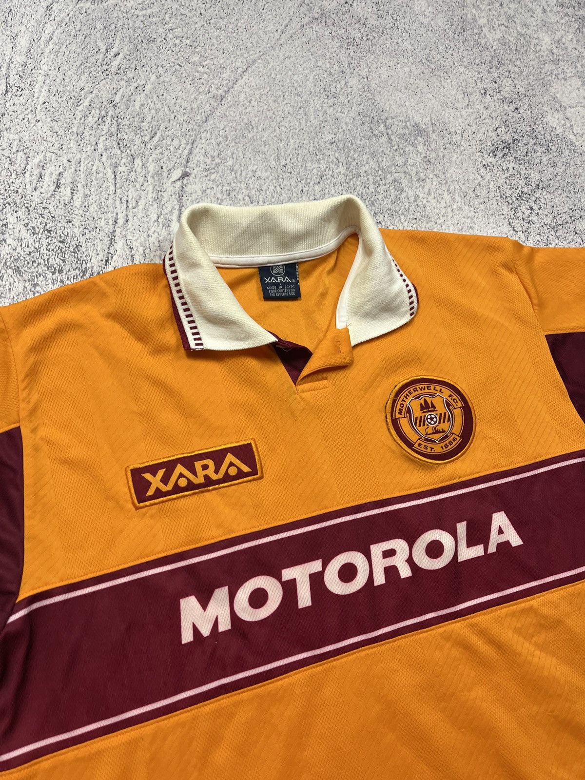Vintage Vintage Xara FC Motherwell 1998/99 Home Soccer Jersey Shirt Size US L / EU 52-54 / 3 - 6 Thumbnail