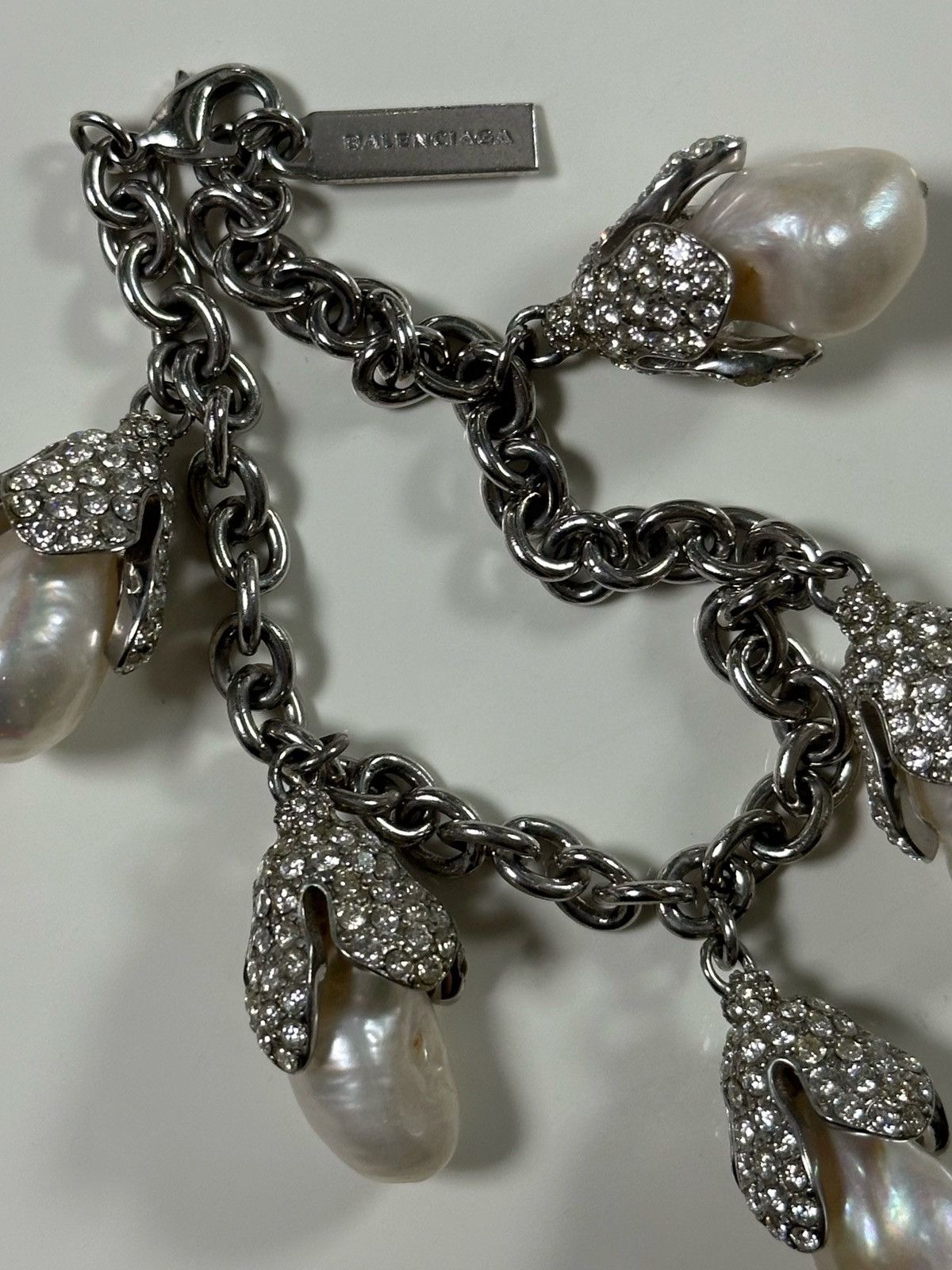 Balenciaga BALENCIAGA F/W 2015 Baroque Pearl Swarovski Crystal Bracelet Size ONE SIZE - 3 Thumbnail