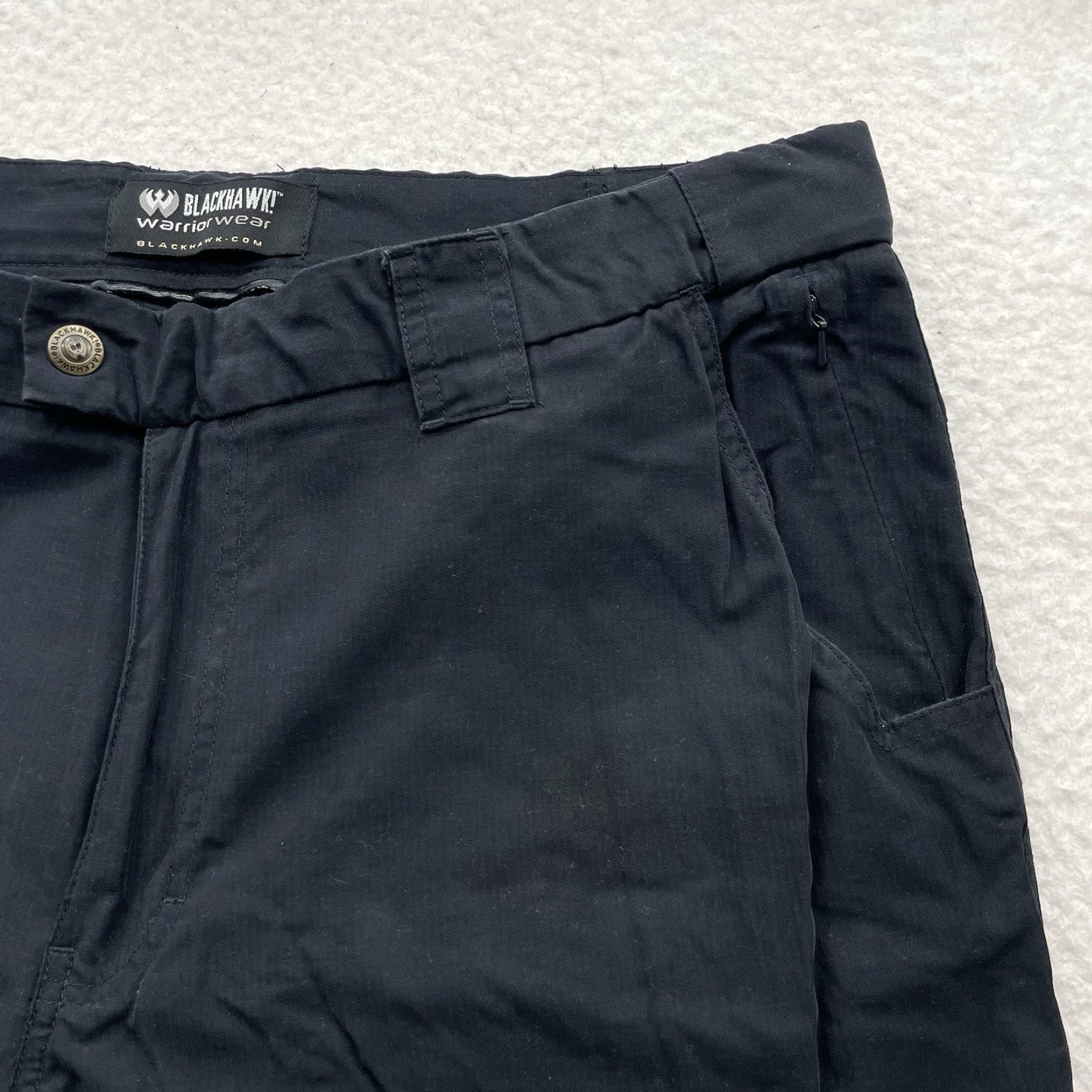 Doublet BLACKHAWK! Pants Mens 40x33 Black Cargo Ultralight Tactical Warrior Double Knee Size US 40 / EU 56 - 4 Thumbnail