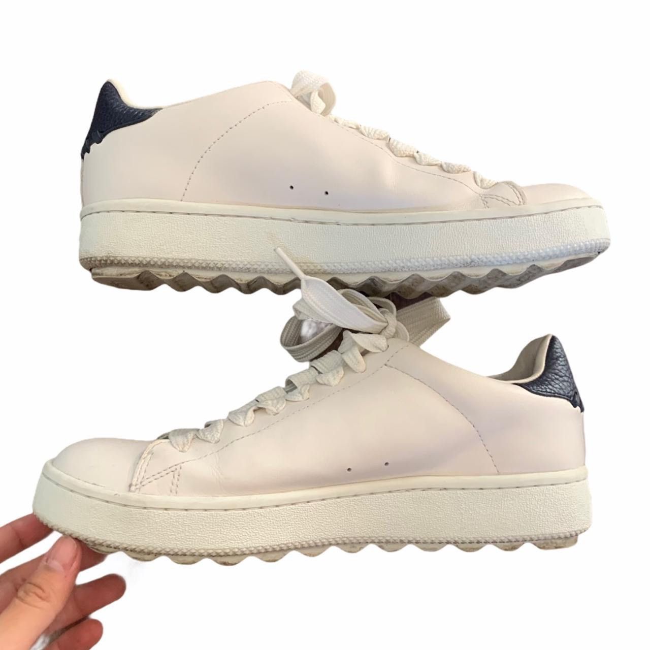 Coach Low Top C101 Coach sneakers in white and blue leather Size US 8 / IT 38 - 2 Thumbnail
