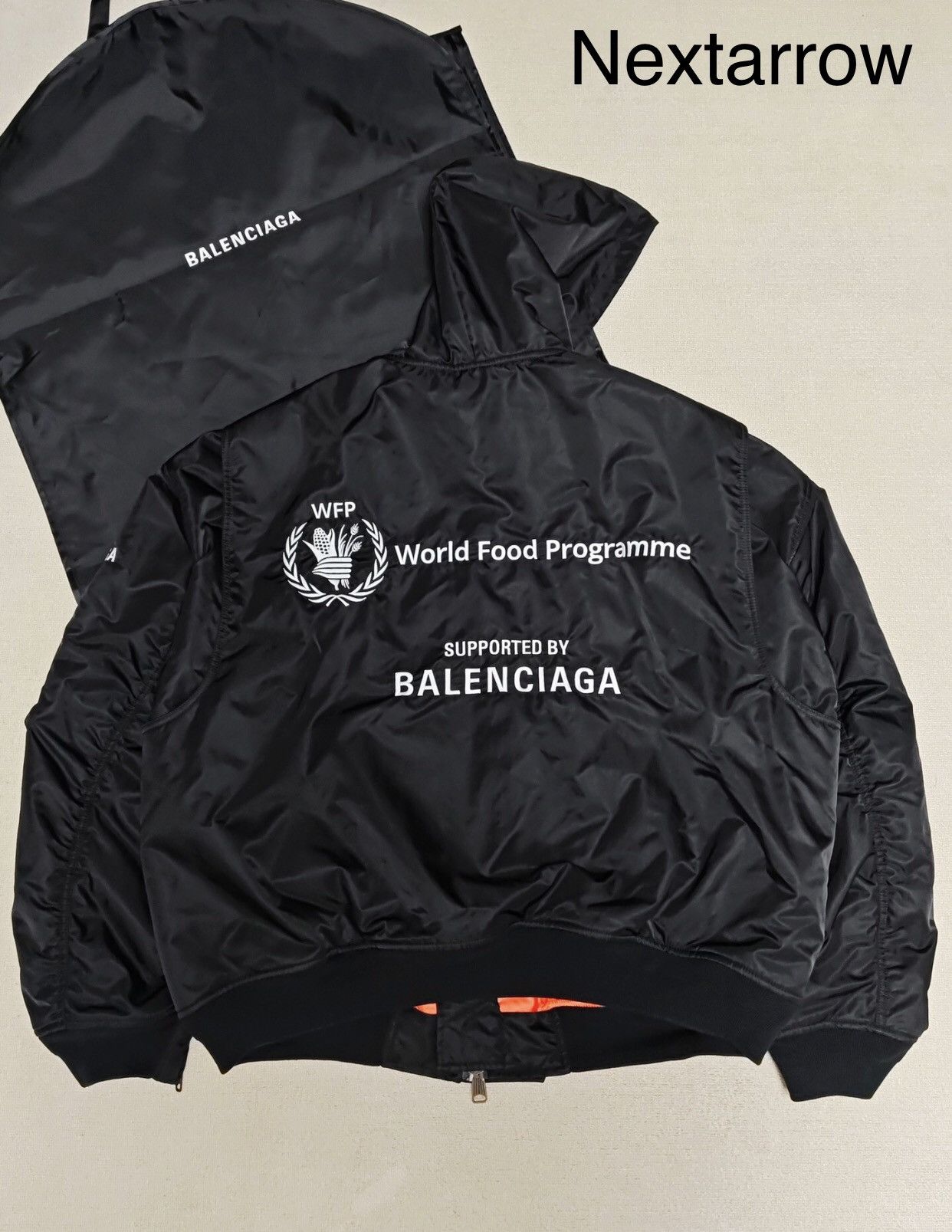 Balenciaga Balenciaga 23fw silhouette WFP co Bomber cotton jacket | Grailed