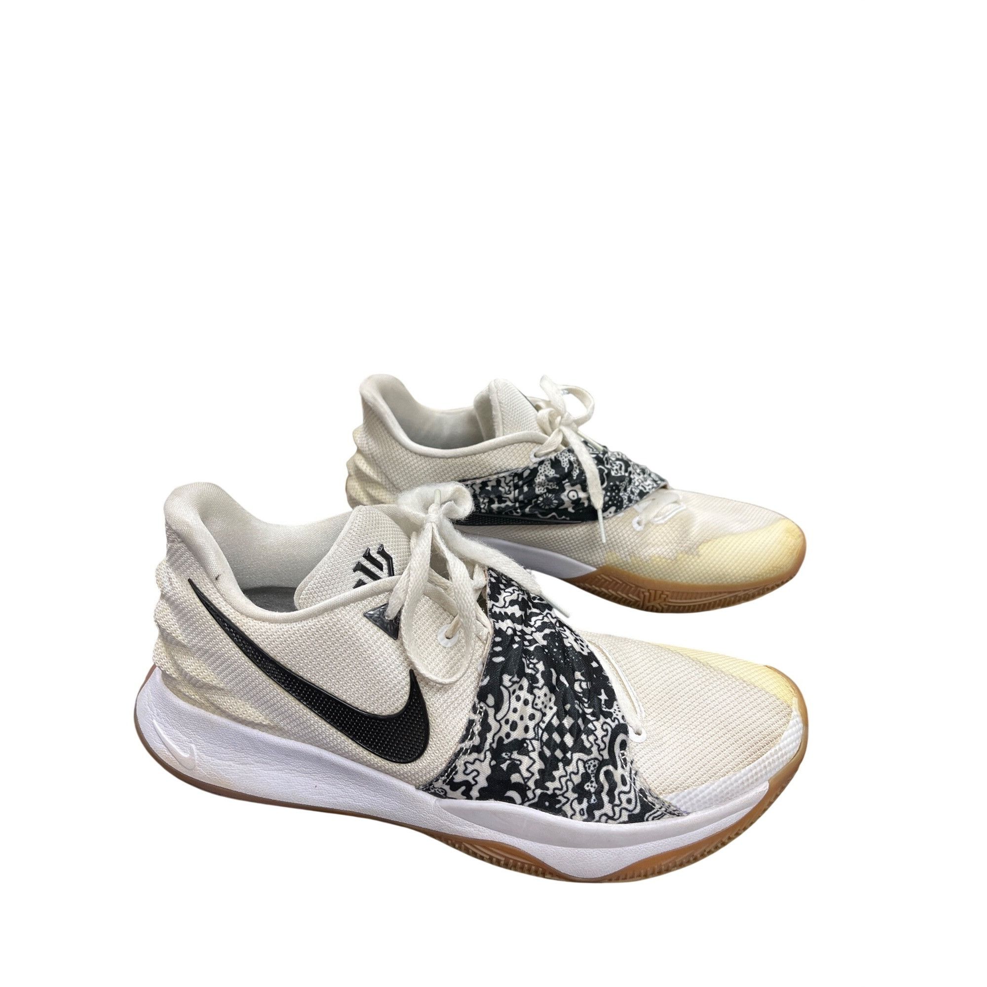 Nike Nike Kyrie 4 mens low white black gum sneakers shoes sz 12 S Size US 12 / EU 45 - 3 Thumbnail