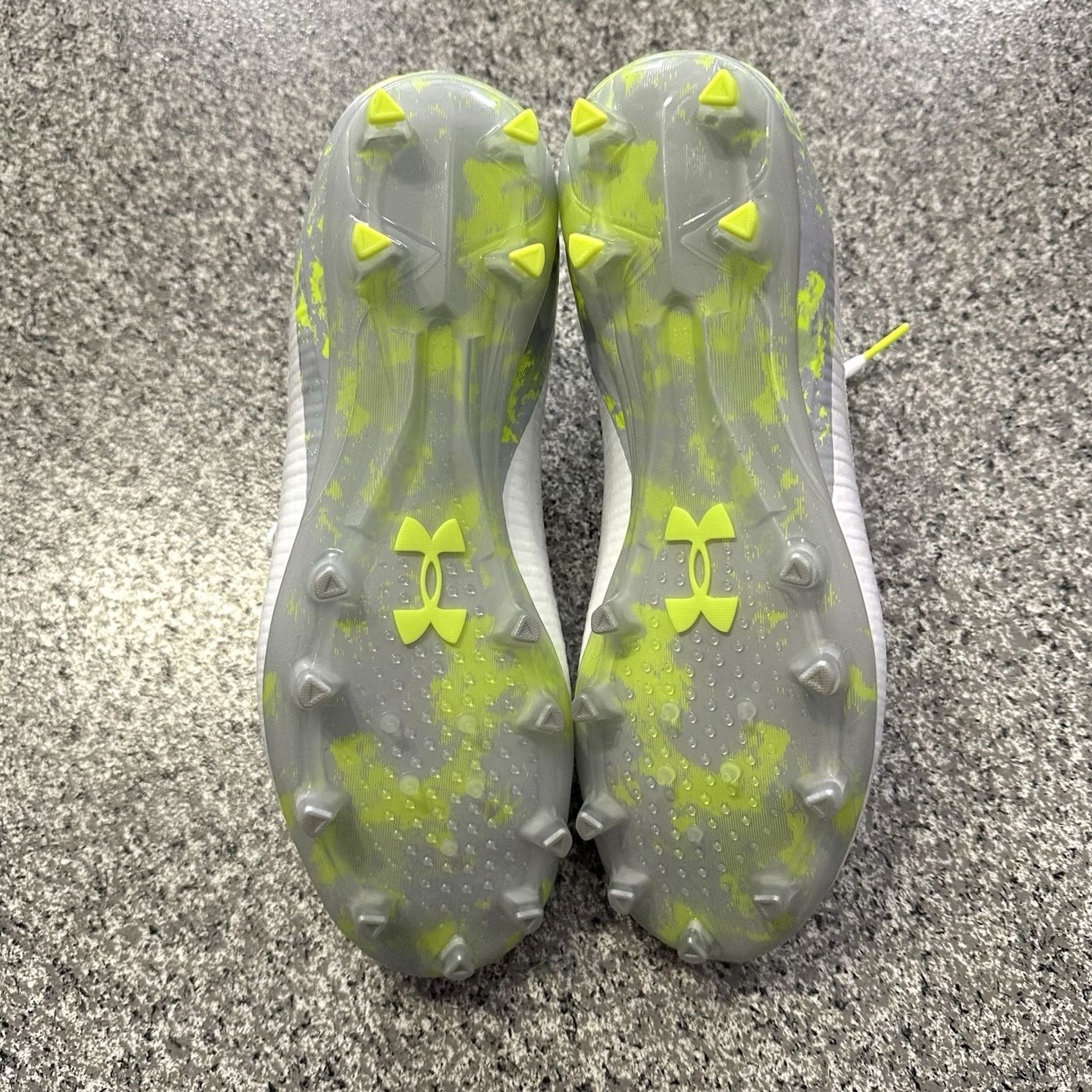 Under Armour Under Armour Highlight MC Lacrosse Cleats Men Size 8.5 White Neon Green Shoes Sneaker Football Lacrosse 3028659 MC 2024 Size US 9 / EU 42 - 5 Thumbnail