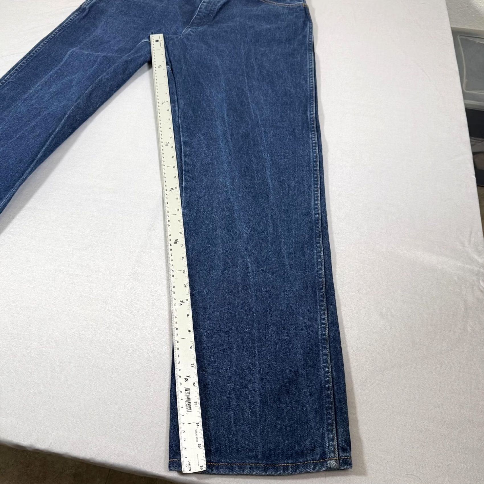 Wrangler Wrangler FR Jeans Men 36x36 Blue Flame Resistant Relaxed Fit Denim Pants Straight Leg Workwear Jeans Size US 36 / EU 52 - 4 Thumbnail