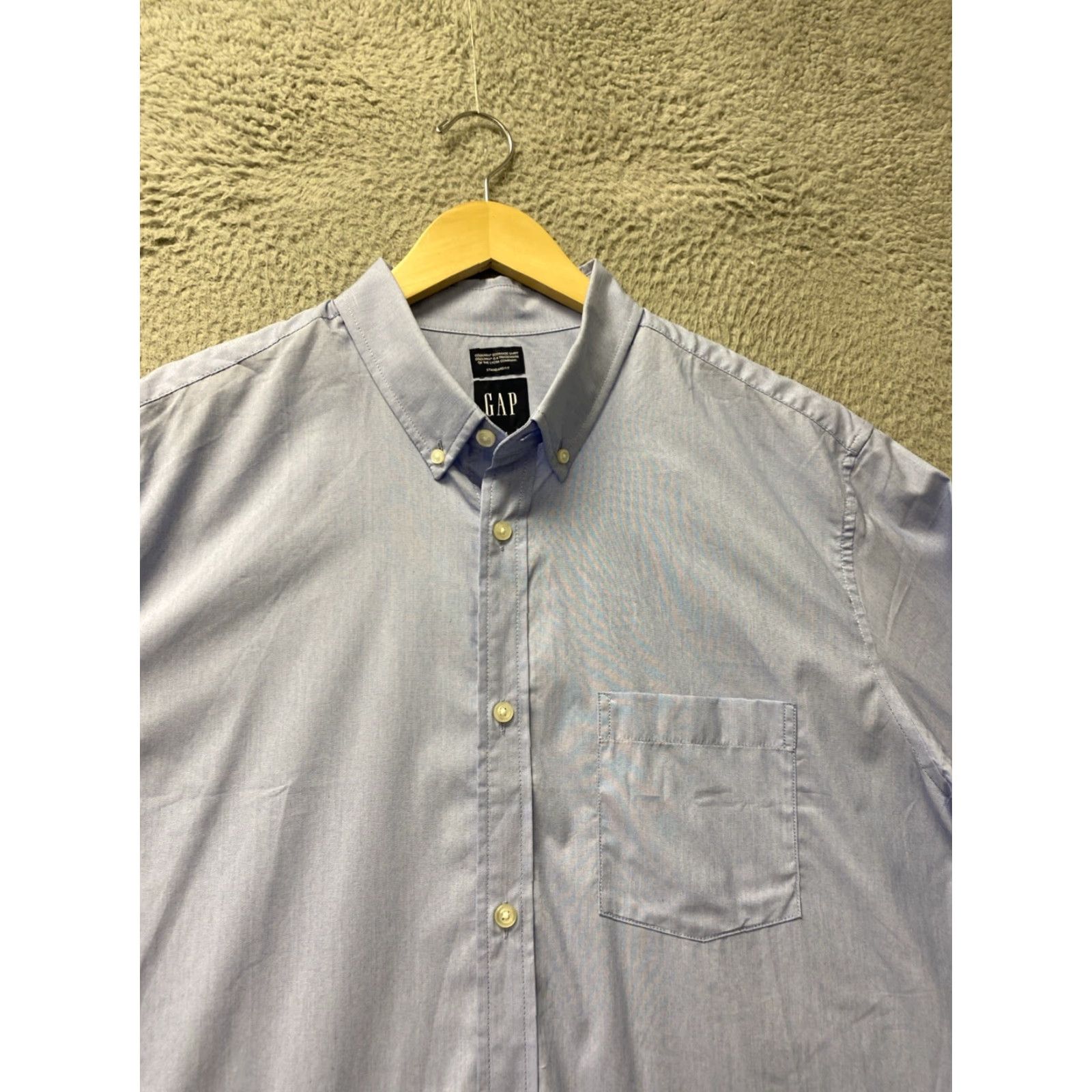 Gap VINTAGE? Wait the item isn't vintage. The Gap Blue Button-Down Shirt XL Lightweight Men Regular Long Sleeve - Button-Up Collar - Solid Blue Size US XL / EU 56 / 4 - 2 Thumbnail