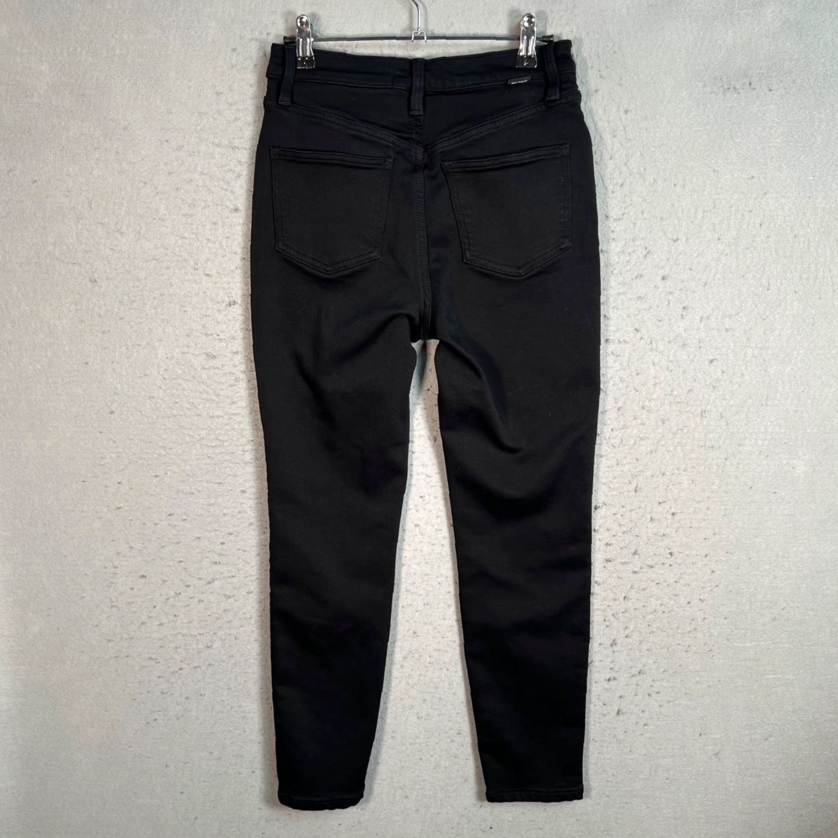 Vintage Hey Joanie Womens Small / 25 Black High-Waisted Skinny Jeans Cotton Blend Denim 5-Pocket Stretch Womens Jeans Medium? Size 28" / US 6 / IT 42 - 2 Thumbnail
