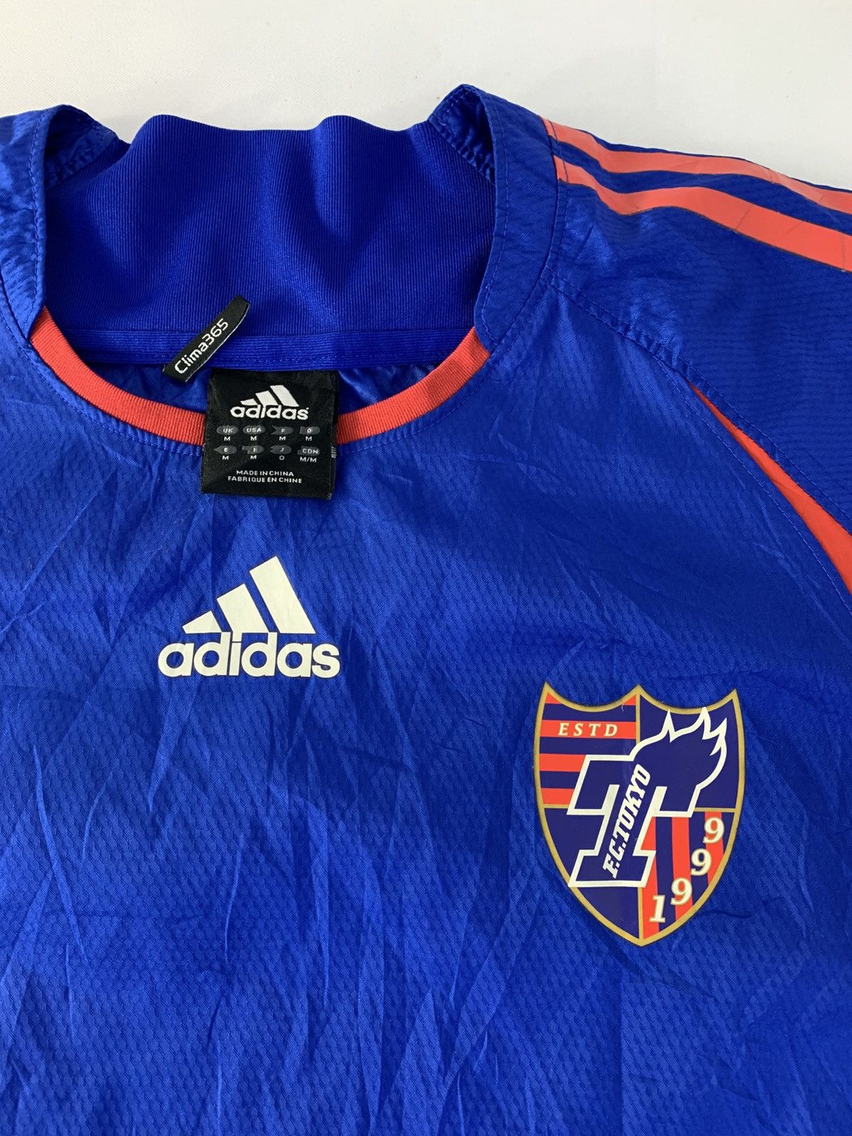 Adidas Adidas FC Tokyo Japanese Football Training Windbreaker Size US L / EU 52-54 / 3 - 4 Thumbnail