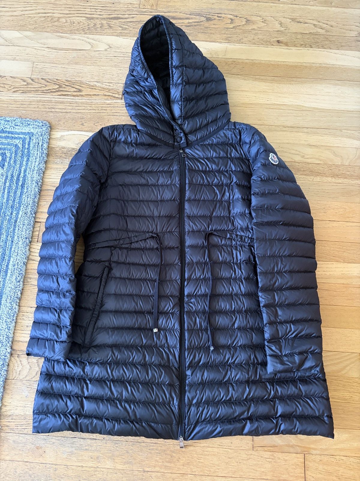 Moncler Moncler Barbel long down coat Size L / US 10 / IT 46 - 4 Thumbnail