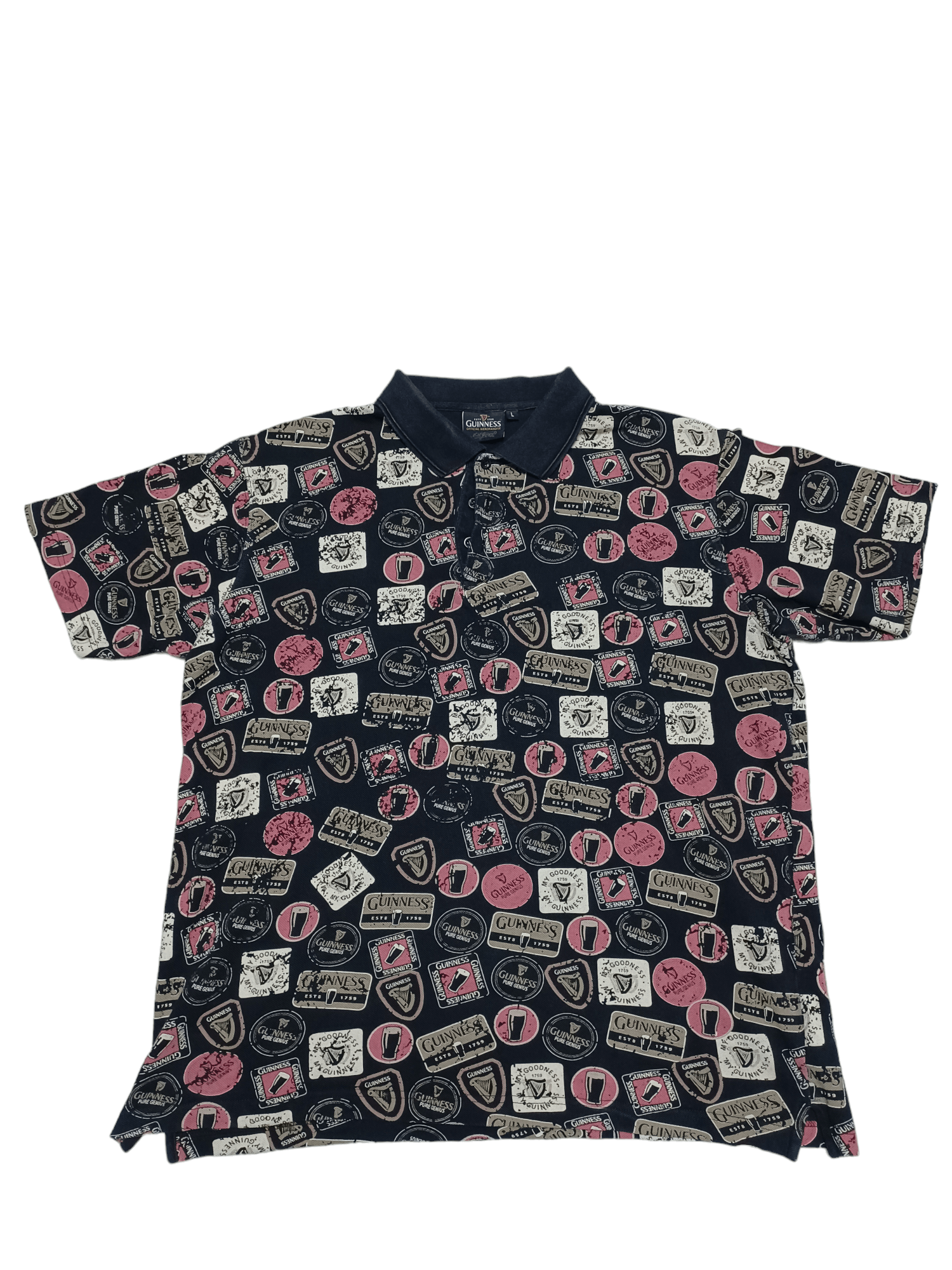 Other GUINNESS PRINT LOGO ALL OVER FANTASTIC POLO SHIRT MERCH Size US L / EU 52-54 / 3 - 1 Thumbnail