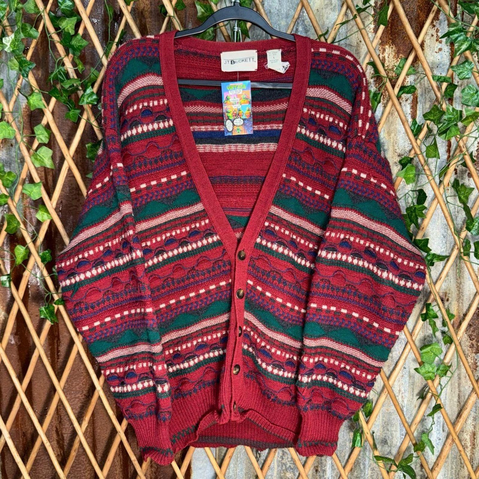 Coogi × Vintage Vintage Coogi 3️⃣D knitting multicolor