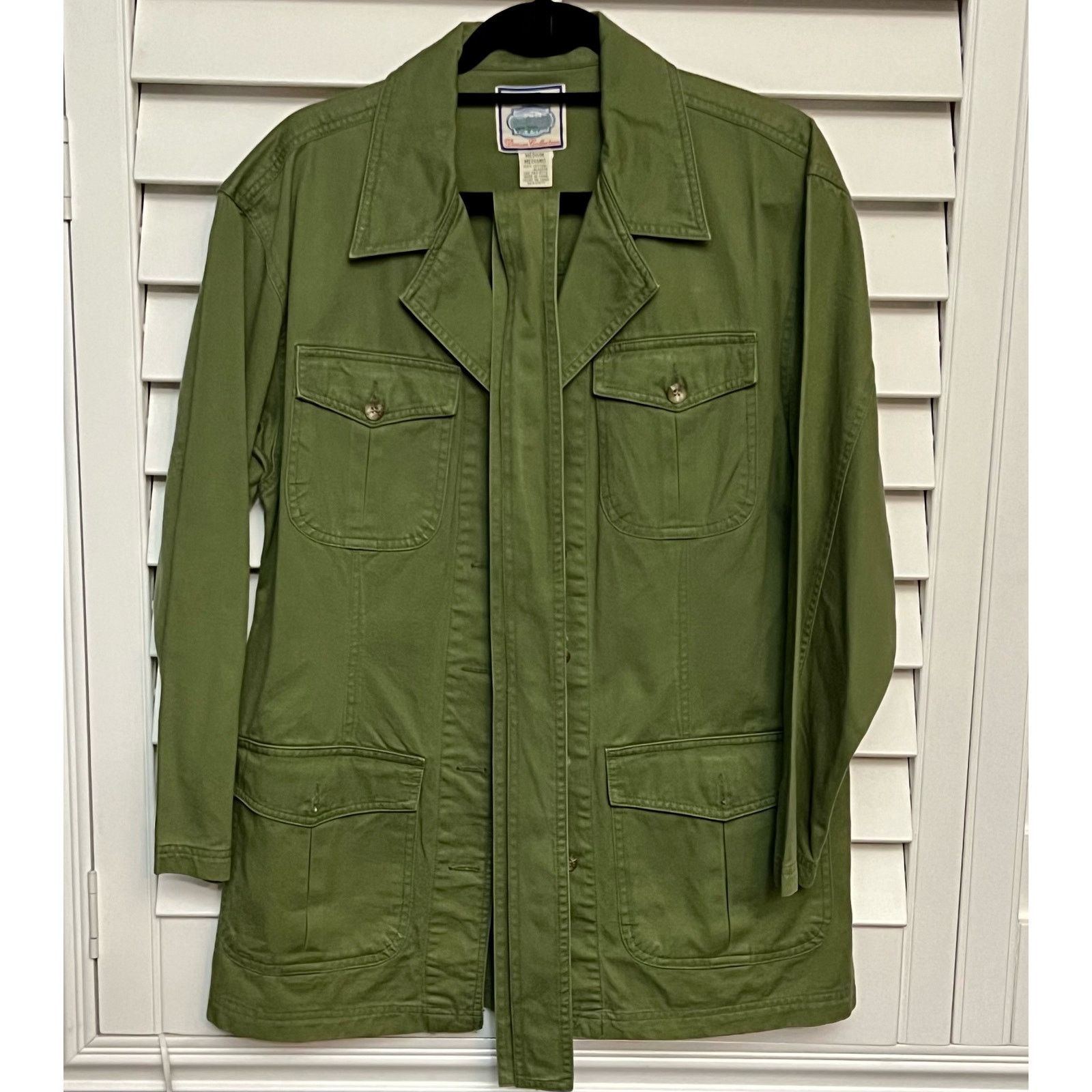 St. Johns Bay Jacket With Belt Long Sleeve Button Down Army Green Jacket Size M / US 6-8 / IT 42-44 - 8 Thumbnail