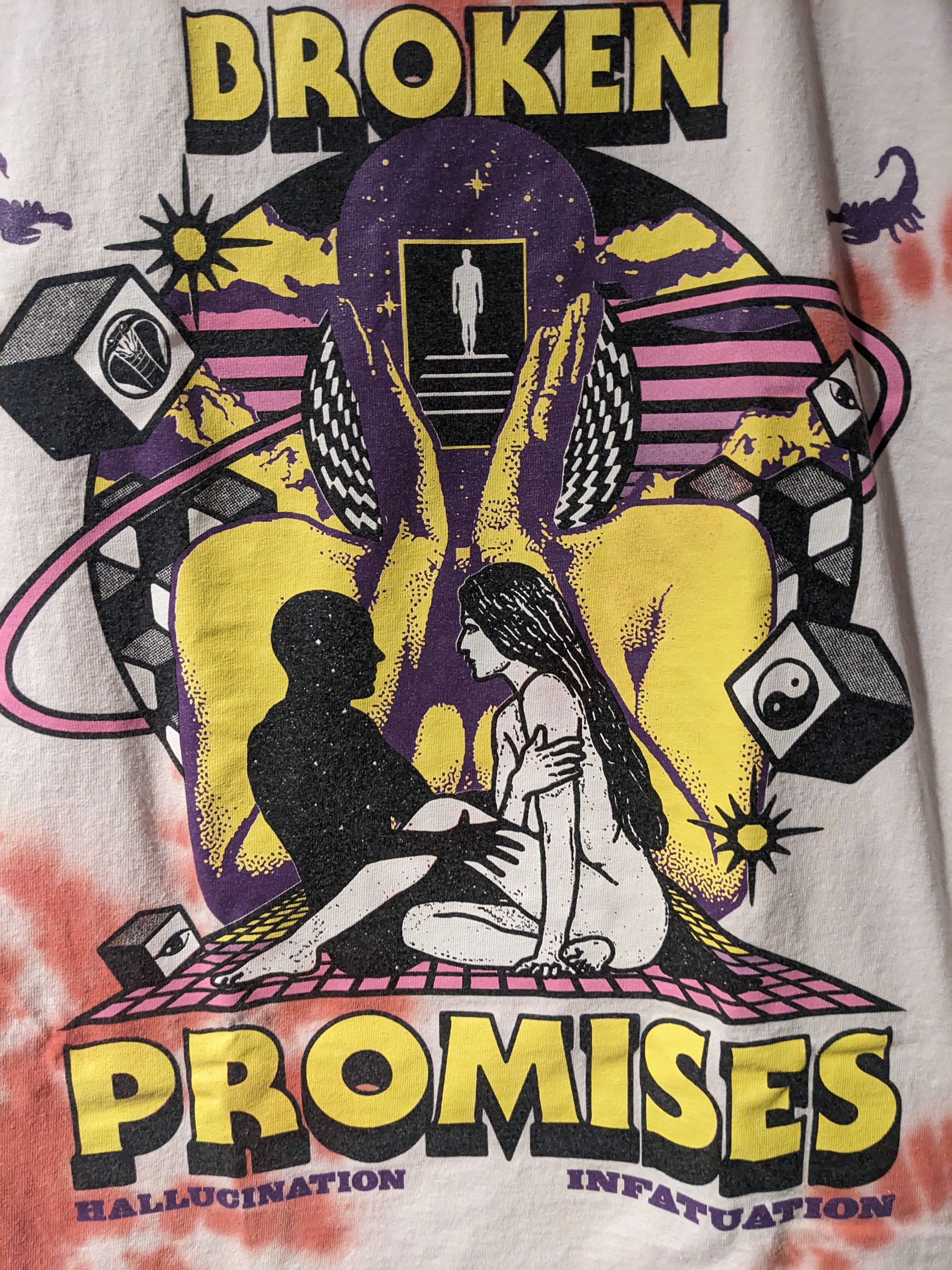 Broken Promises Co. × Zumiez Broken Promises Hallucinations Infatuation Medium T-Shirt Size US M / EU 48-50 / 2 - 2 Thumbnail