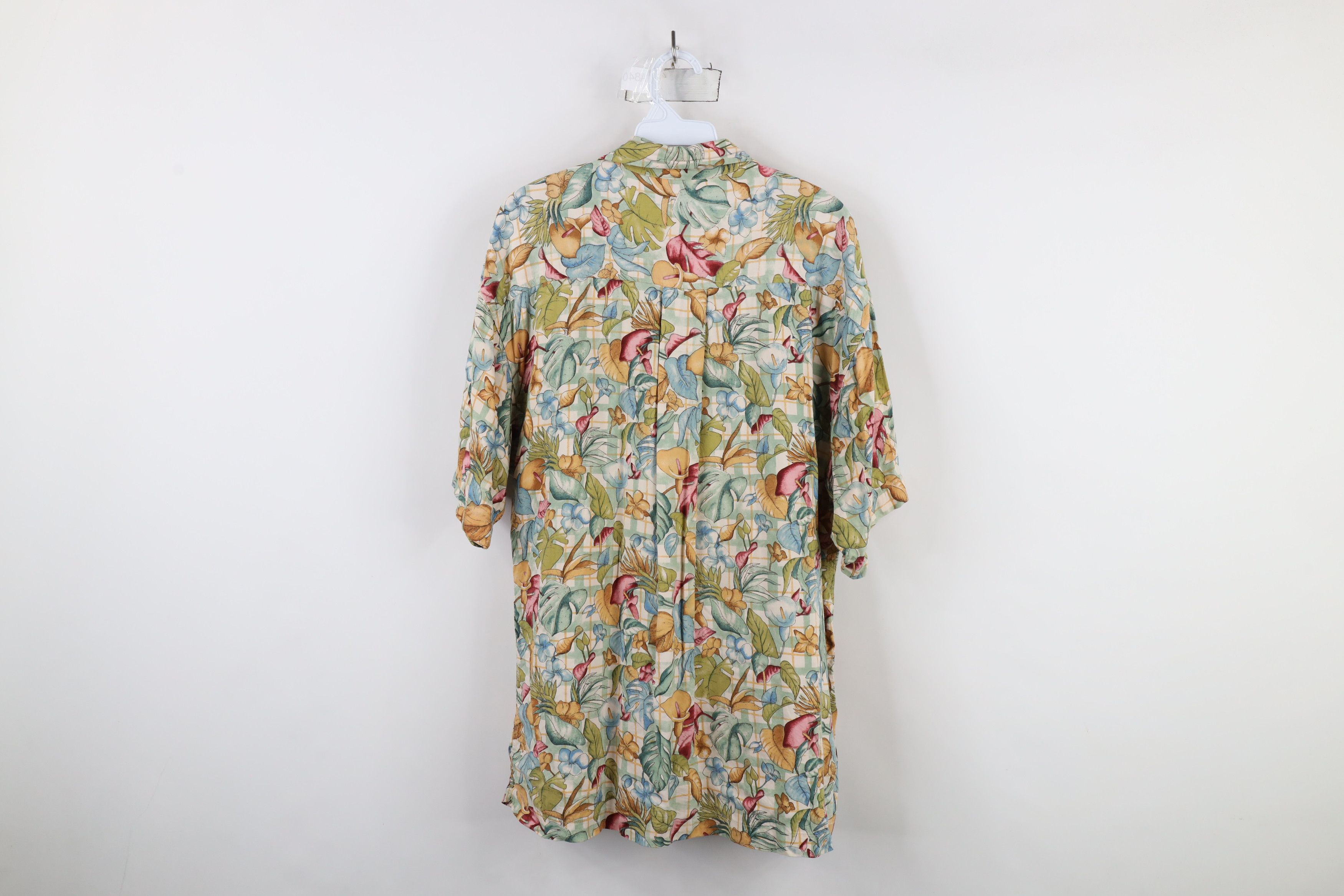 Vintage Vintage 90s Streetwear Flower All Over Print Button Shirt Size US XL / EU 56 / 4 - 8 Thumbnail