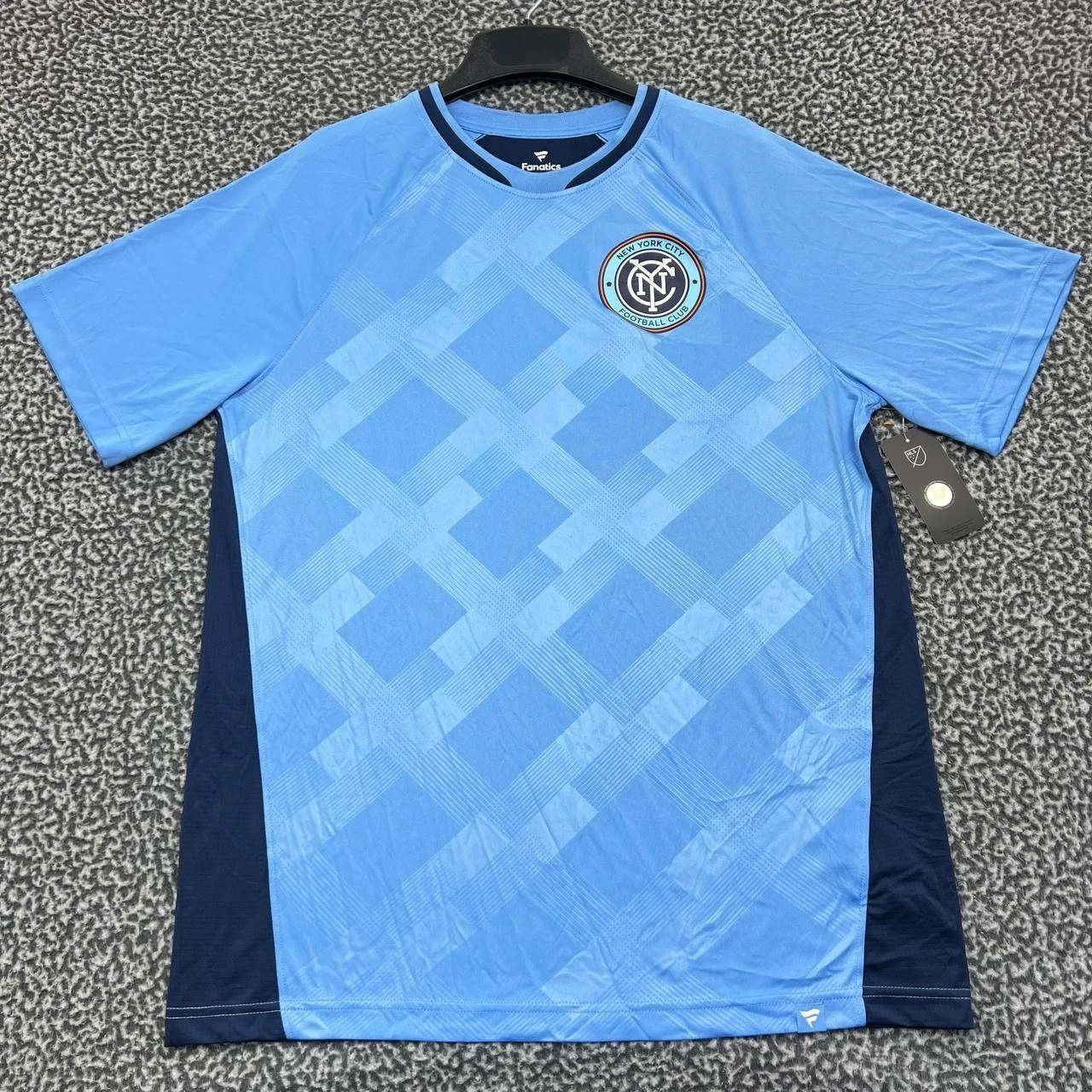 Other New York City FC Shirt Men Blue Short Sleeve Crew Neck New L Size US L / EU 52-54 / 3 - 1 Thumbnail