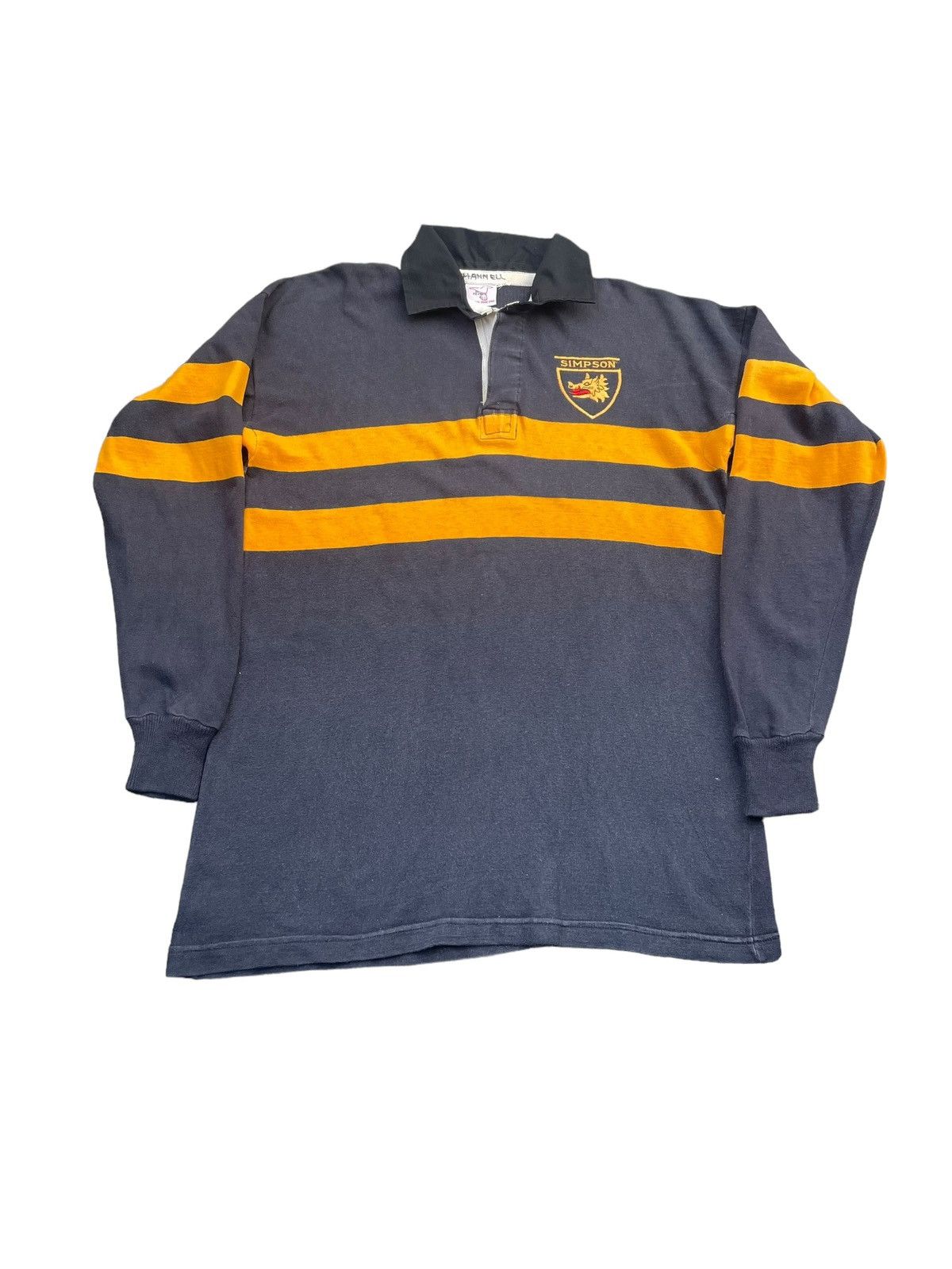 Canterbury of New Zealand × Vintage Vintage Simpson Rugby Polo Tshirt Size US L / EU 52-54 / 3 - 1 Thumbnail