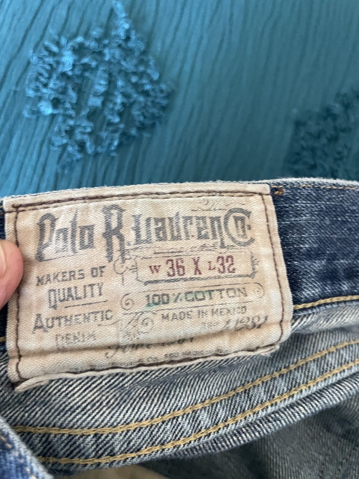 Polo Ralph Lauren 625 Varick Slim fit Button Fly jeans Size US 37 - 10 Thumbnail