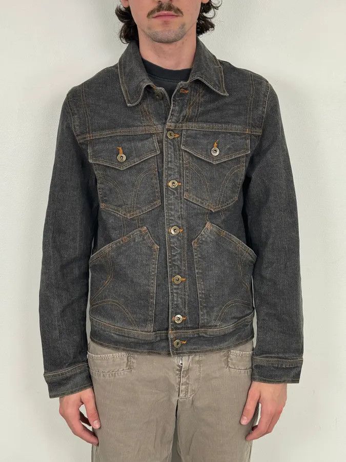 Dolce & Gabbana SS2005 Dolce & Gabbana Cargo Pocket Grey Denim Jacket Size US M / EU 48-50 / 2 - 2 Thumbnail