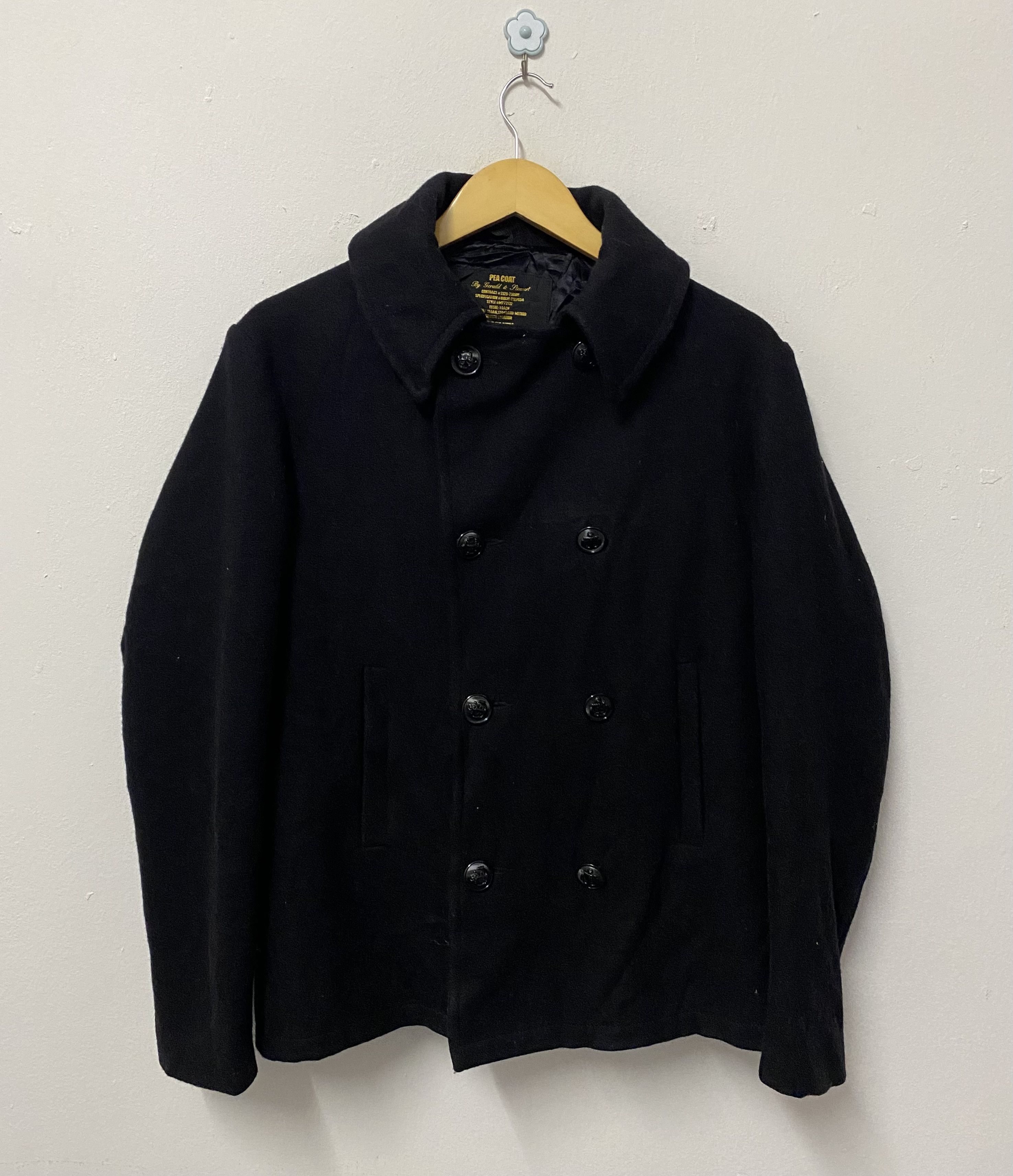 Vintage Fidelity Gerald & Stewart Wool Pea Coat Made In USA Size US L / EU 52-54 / 3 - 1 Thumbnail