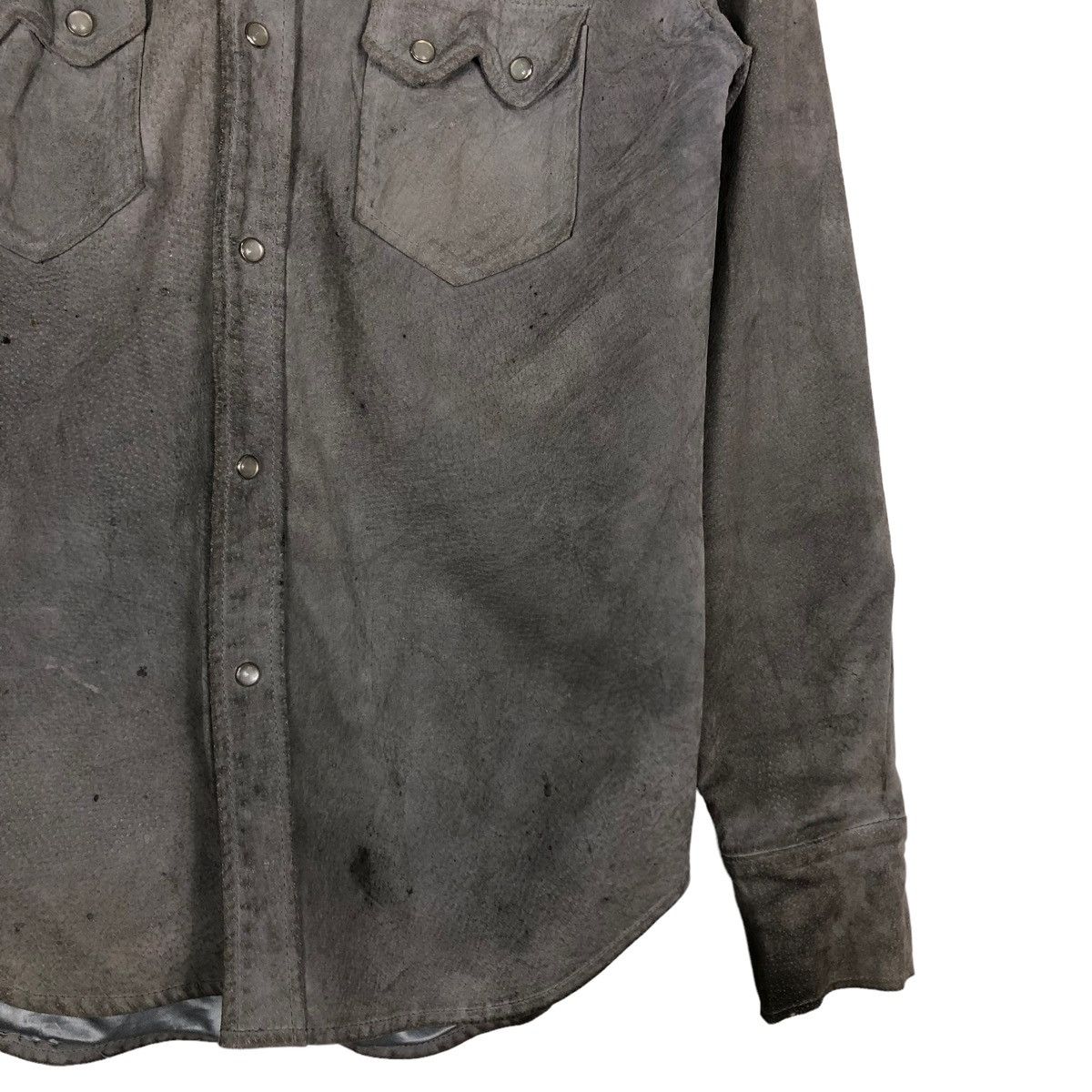 Vintage 🔥VINTAGE SHIRT LEATHER JACKET OCTOPUS ARMY MILITARY Size US L / EU 52-54 / 3 - 7 Thumbnail
