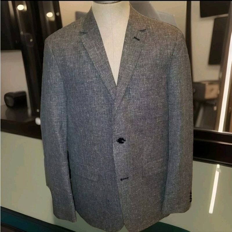 H&M H&M Blazer jacket Blue 44R Slim Fit Size 44R - 1 Thumbnail