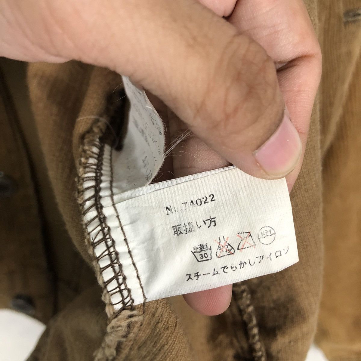 Japanese Brand 🔥Cropped Cowboy Jacket Corduroy Biker Wear Size US M / EU 48-50 / 2 - 18 Thumbnail