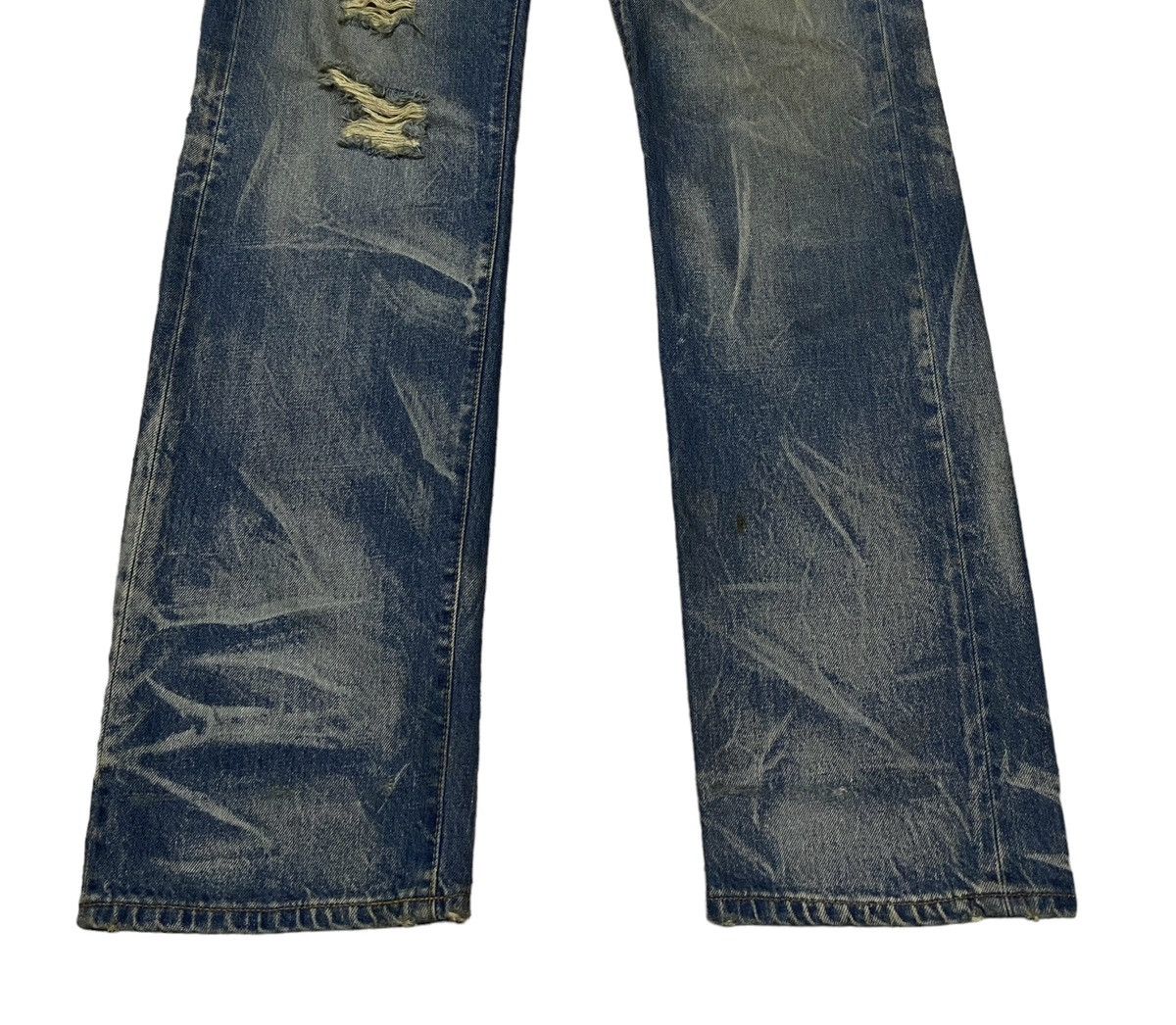 If Six Was Nine Rare Design Vintage Japanese Brand Basik Flared Jeans 1990s Size US 36 / EU 52 - 5 Thumbnail
