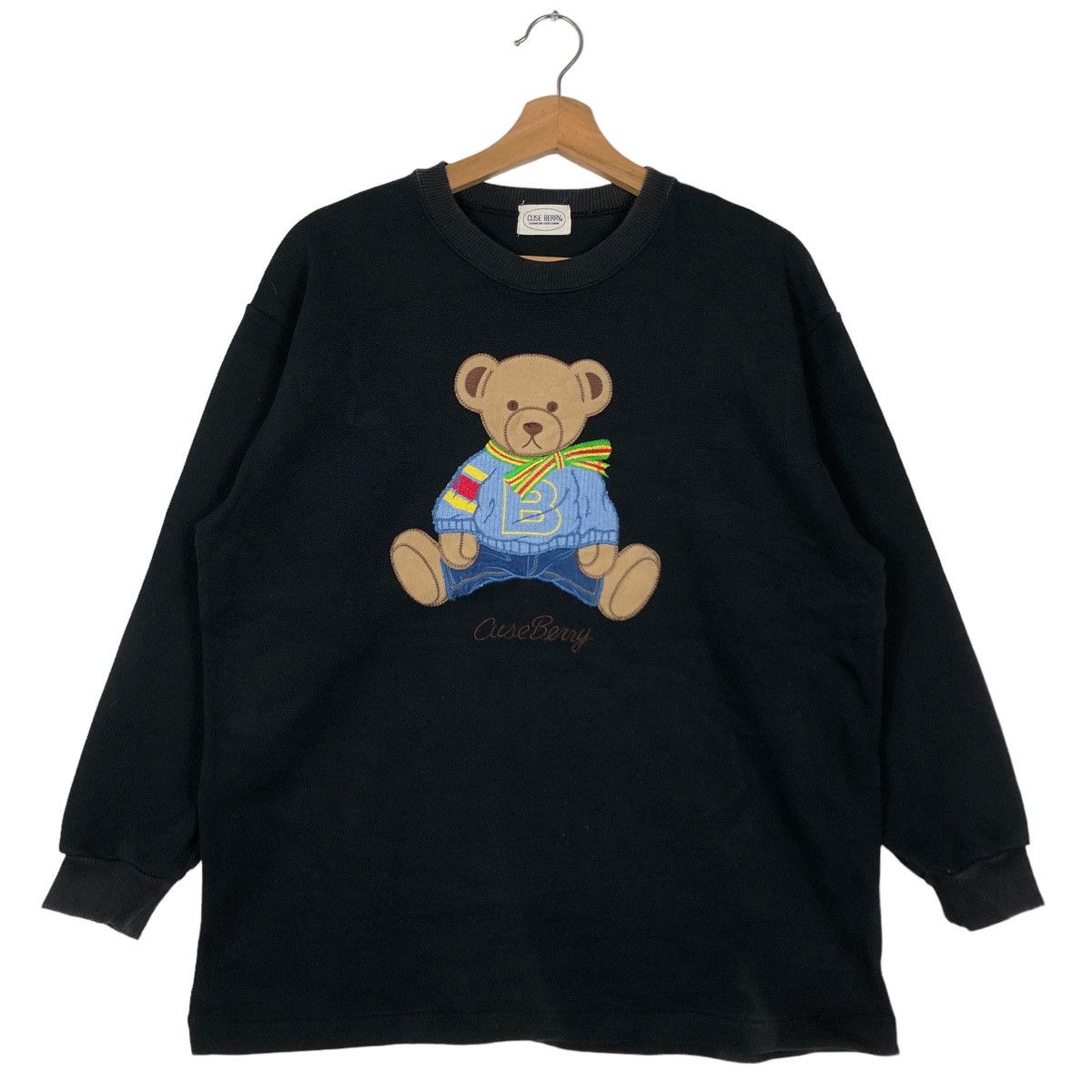 Hysteric Glamour 🔥Vintage Cuse Berry Cartoon Bear Big Logo Sweatshirt Size US M / EU 48-50 / 2 - 2 Thumbnail