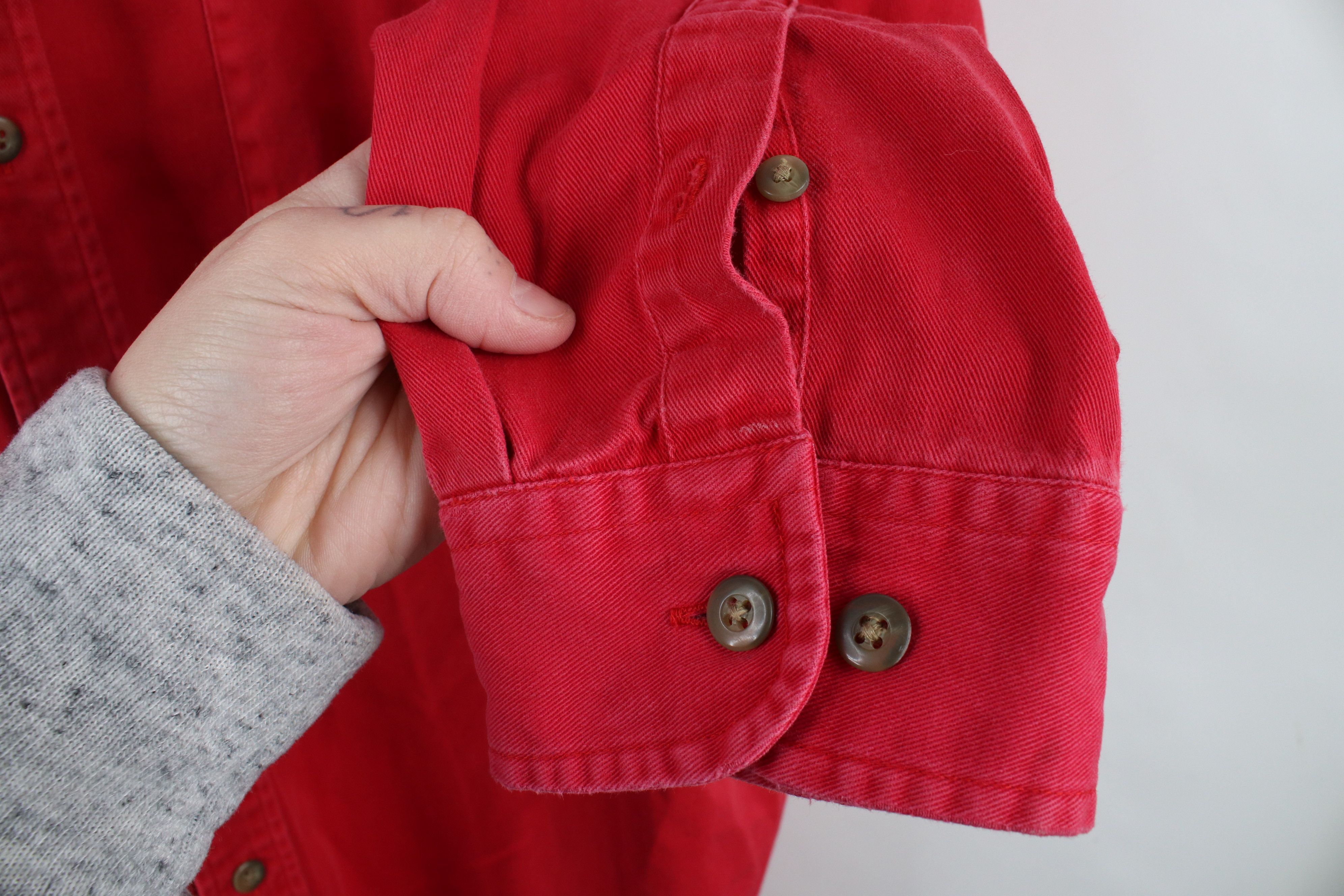 Eddie Bauer × Vintage Vintage 90s Eddie Bauer Cotton Twill Button Down Shirt Size US XXL / EU 58 / 5 - 8 Thumbnail