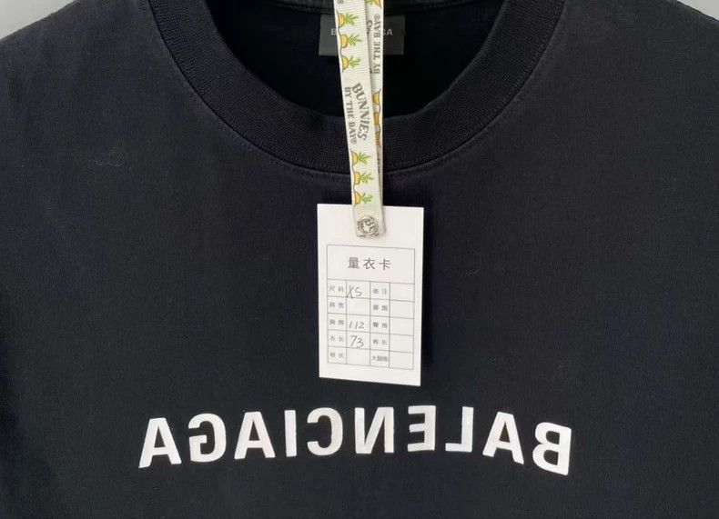 Balenciaga Balenciaga Black mirror flip logo short sleeve Size US XS / EU 42 / 0 - 5 Thumbnail