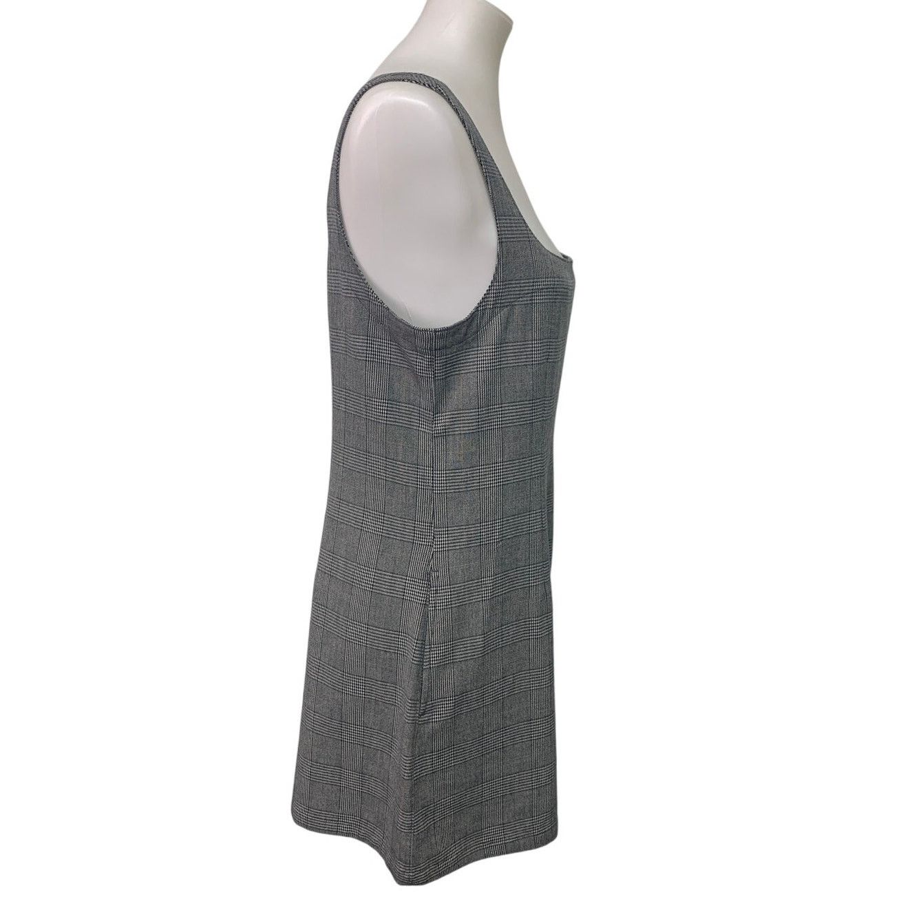 American Eagle Outfitters New AEO Womens Medium Plaid Sleeveless Back Zip Dress Size M / US 6-8 / IT 42-44 - 3 Thumbnail