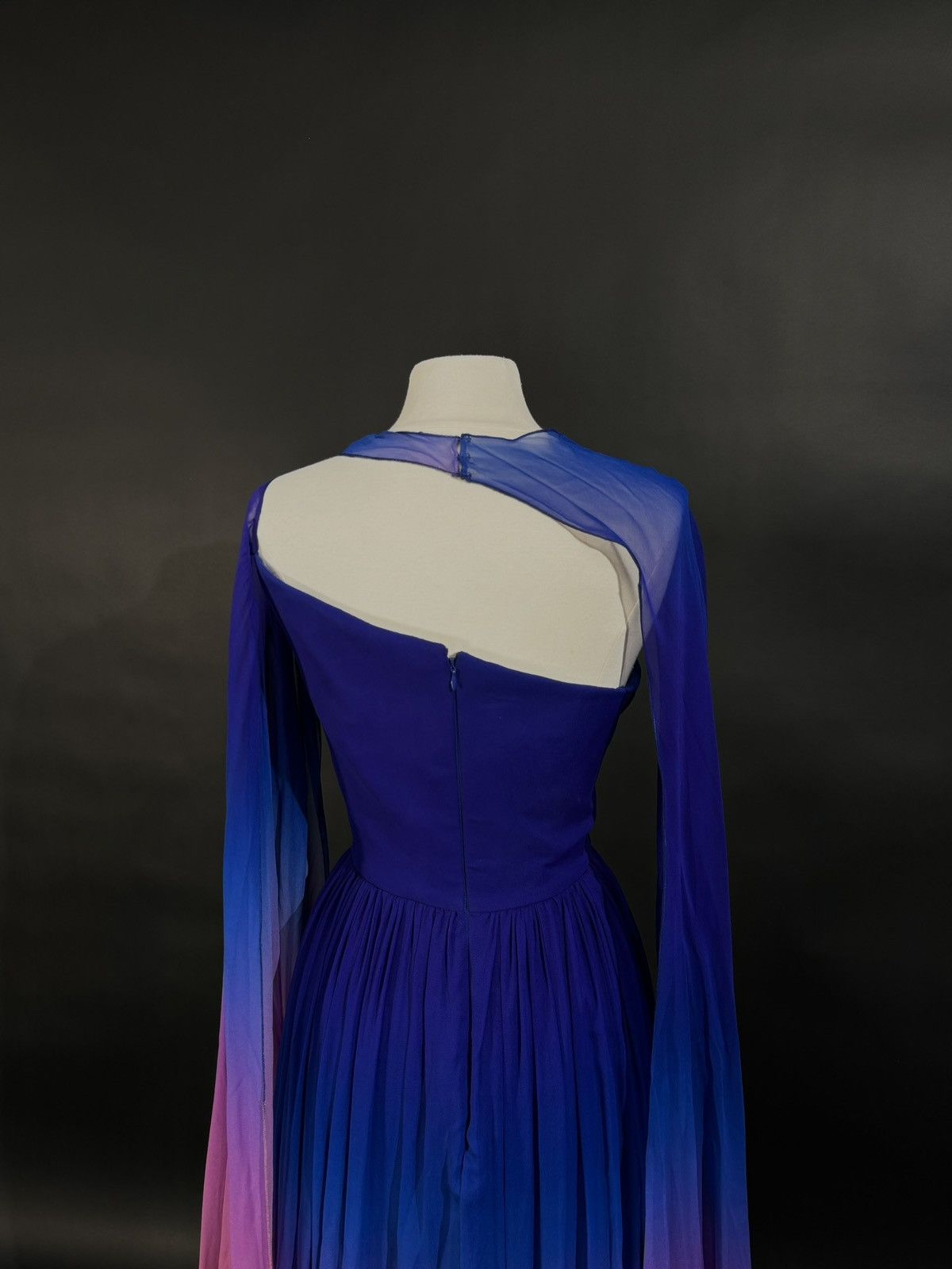 Other Brand New US 6 Georges Hobeika Ombré Chiffon Evening Dress Size M / US 6-8 / IT 42-44 - 7 Thumbnail