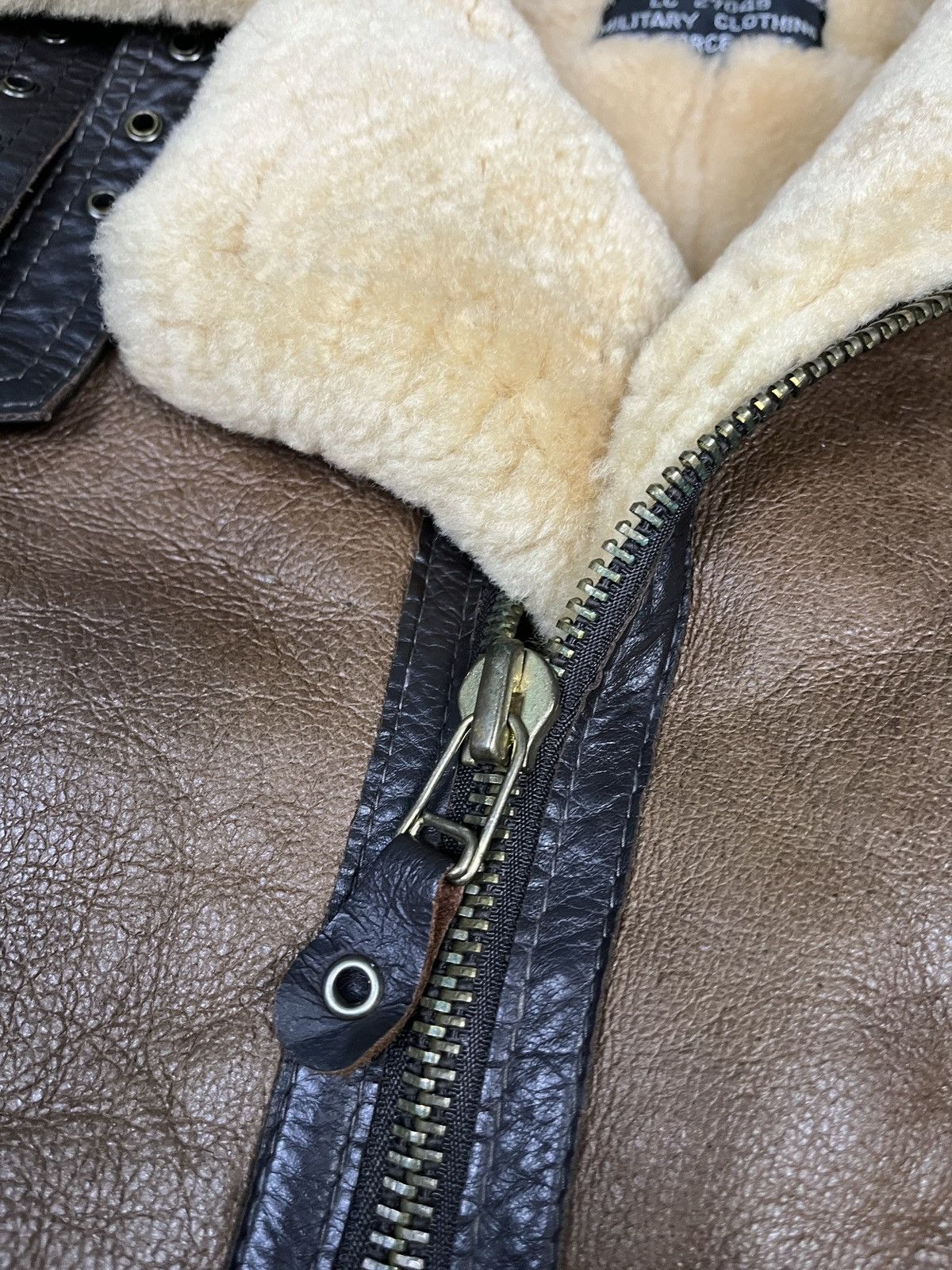Vintage Vintage B-3 Sheepskin Leather Coat Shearling Sherpa Jacket Size US S / EU 44-46 / 1 - 12 Thumbnail