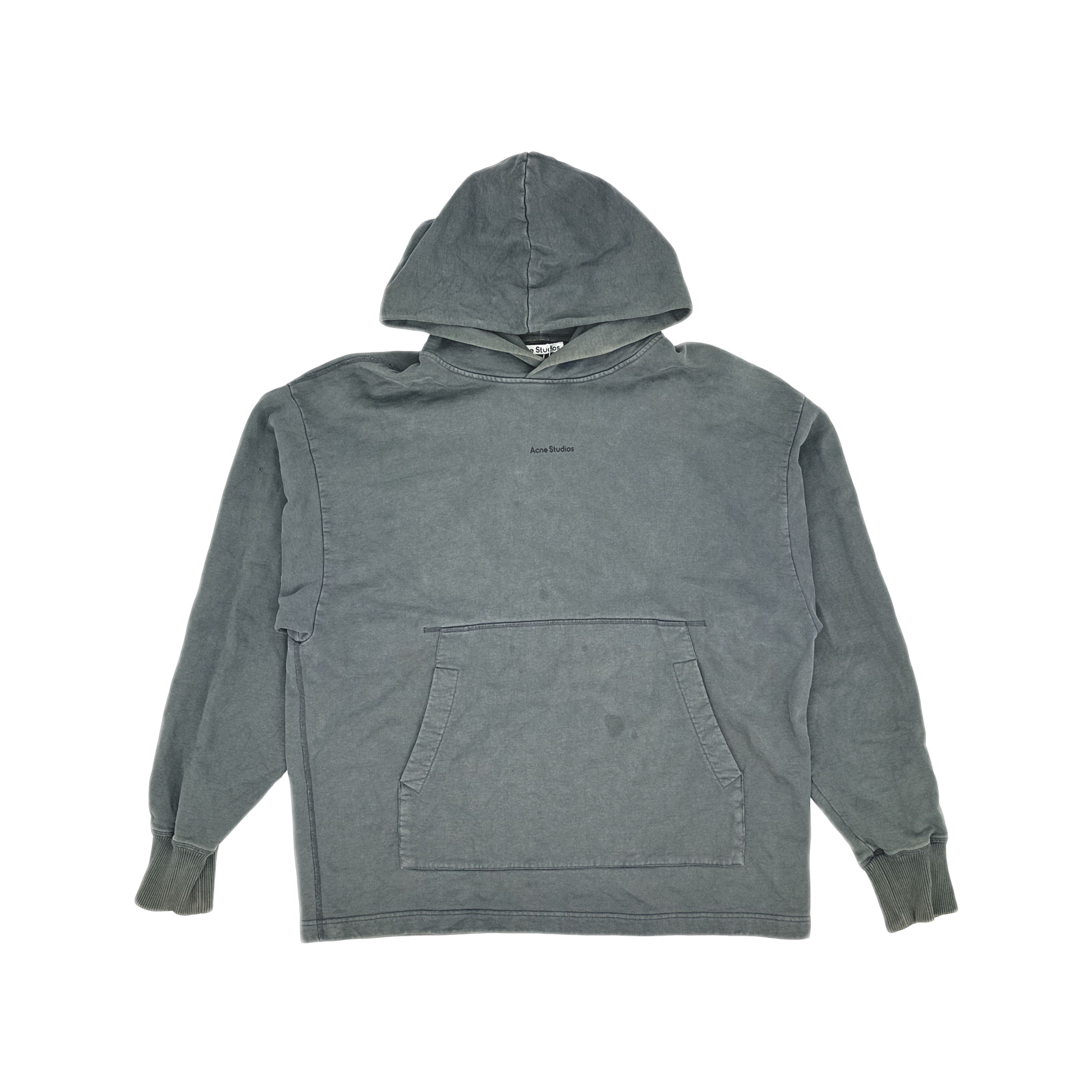 Acne Studios Acne Studios FW21 Logo Hoodie Gray XS Size US XS / EU 42 / 0 - 1 Thumbnail
