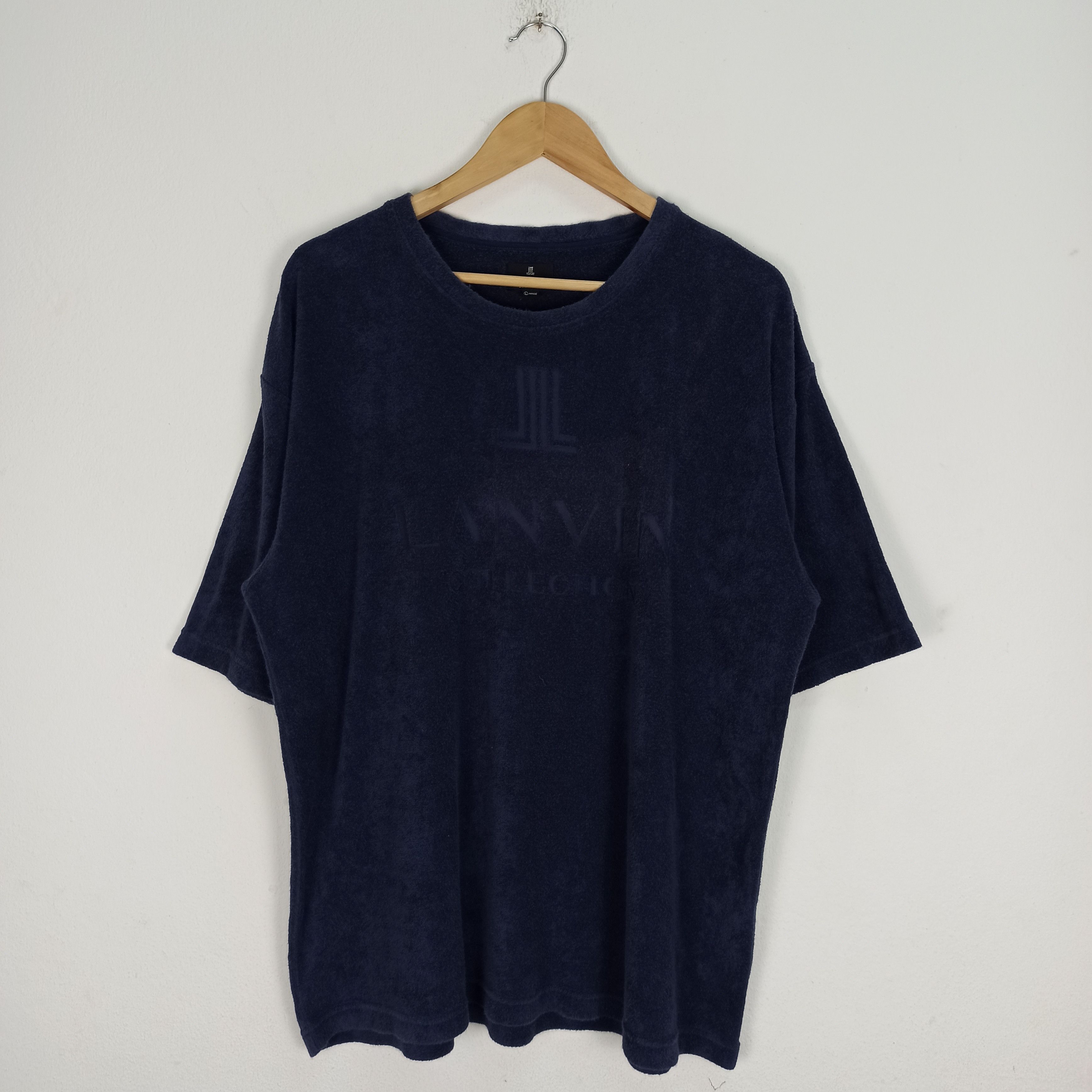 Lanvin Rare Lanvin Big Logo Polyster Tshirt Size US L / EU 52-54 / 3 - 1 Thumbnail